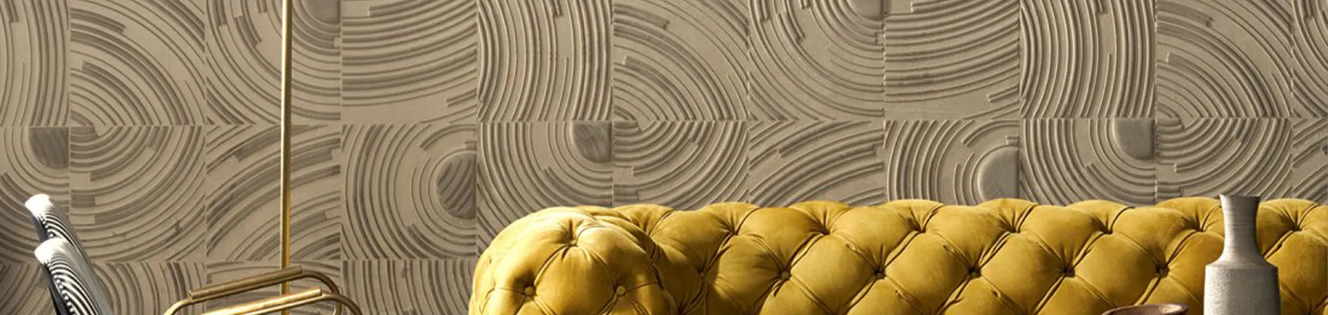 Velours behang