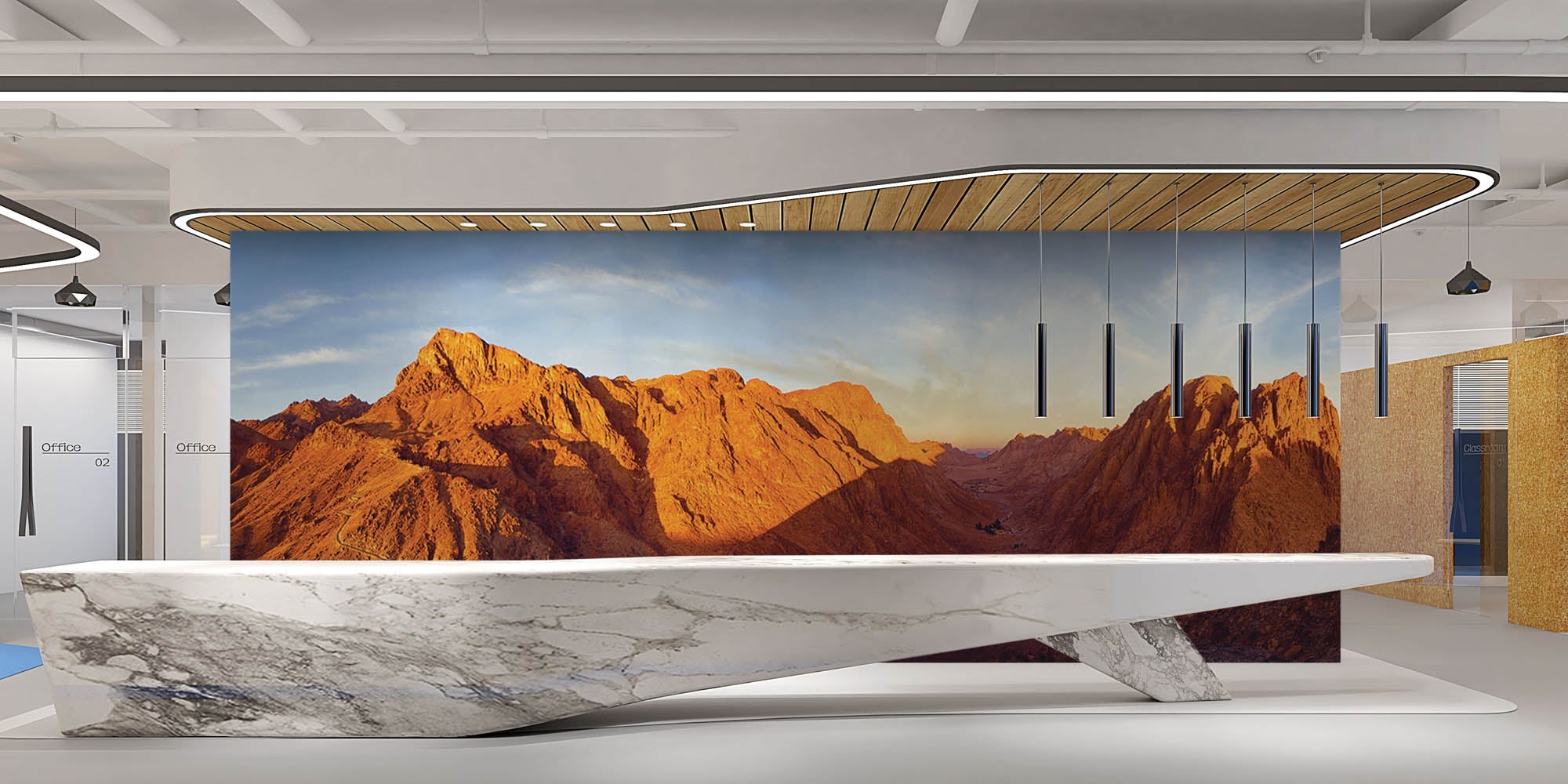 Zonsopgang berg - LW00146