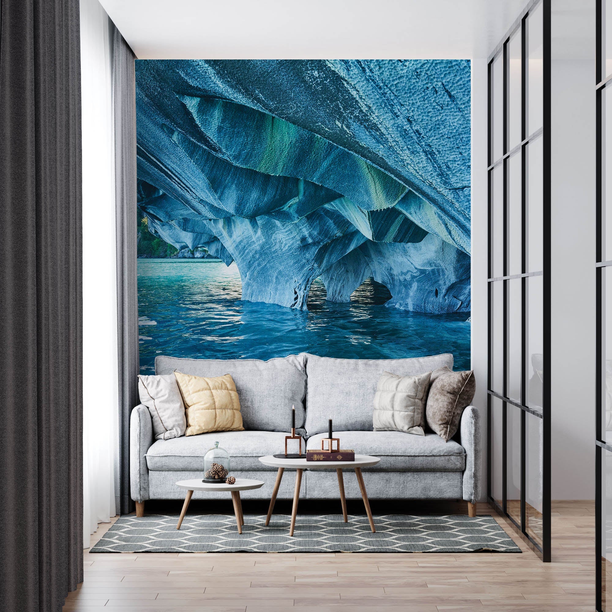 Grotten in blauw tinten - LW00289