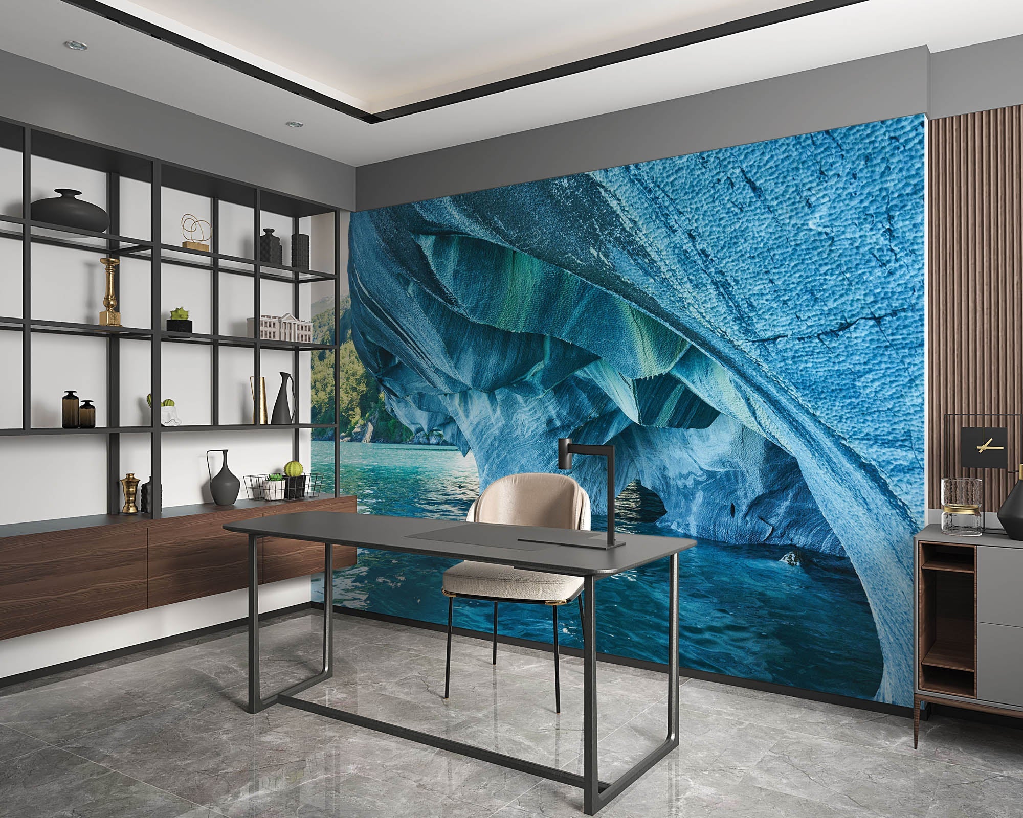 Grotten in blauw tinten - LW00289