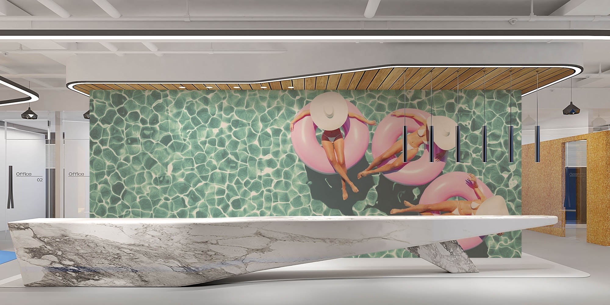 Retro zwembad - LW00442