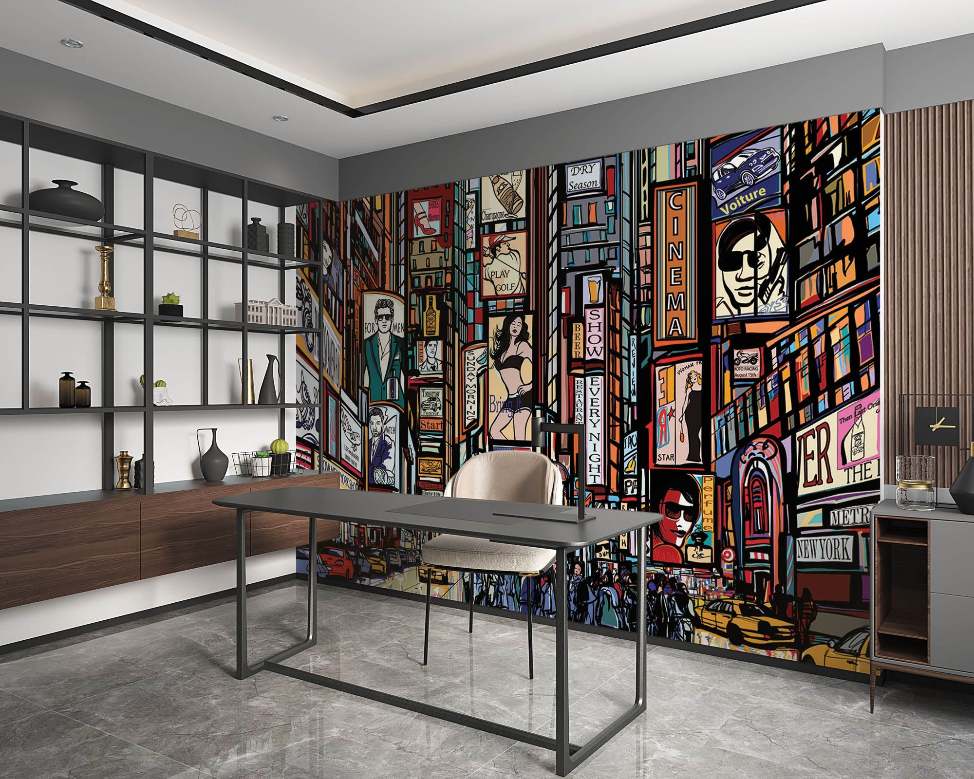 Times Square dessiné - LW00301