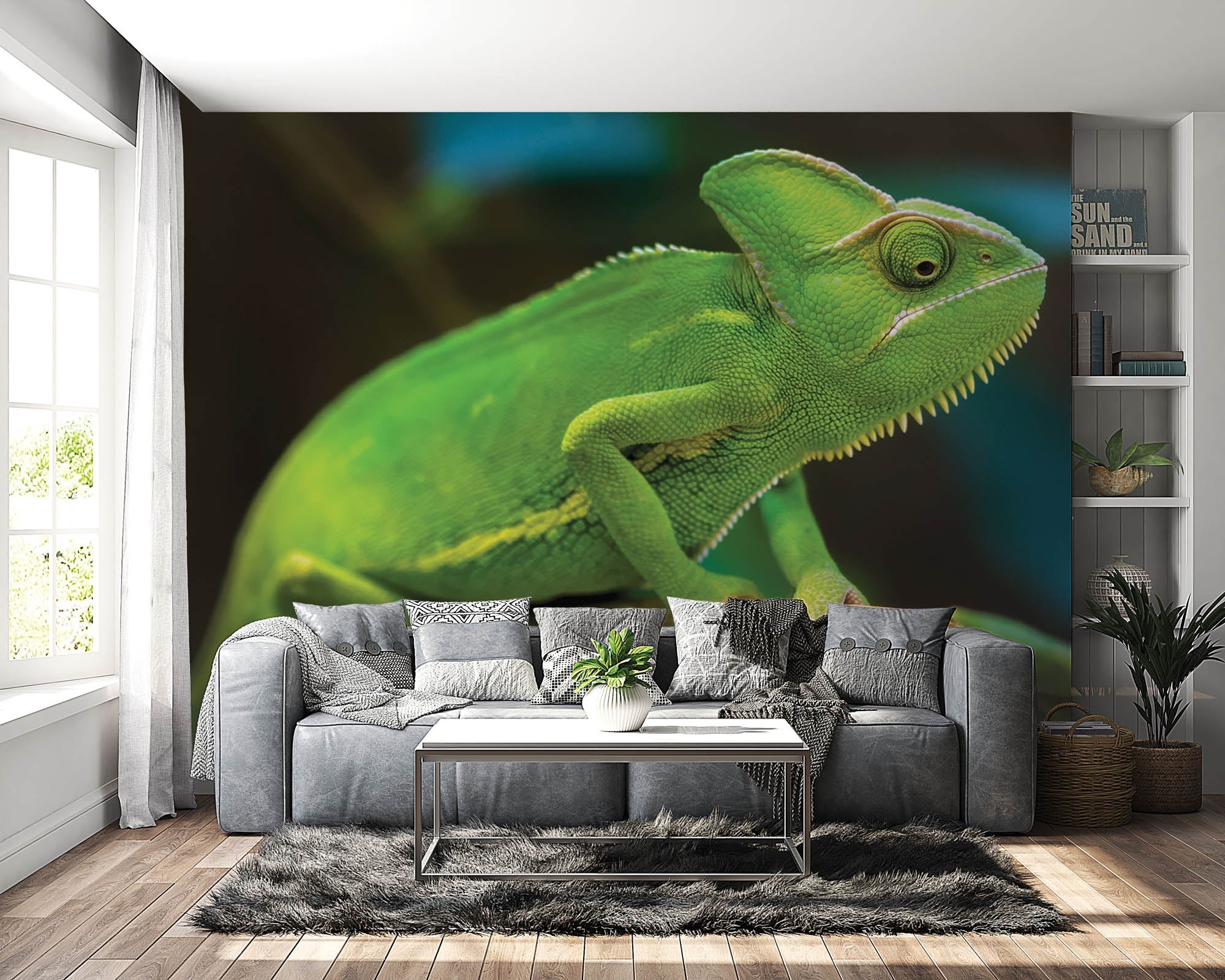 Caméléon sur une branche - LW00157