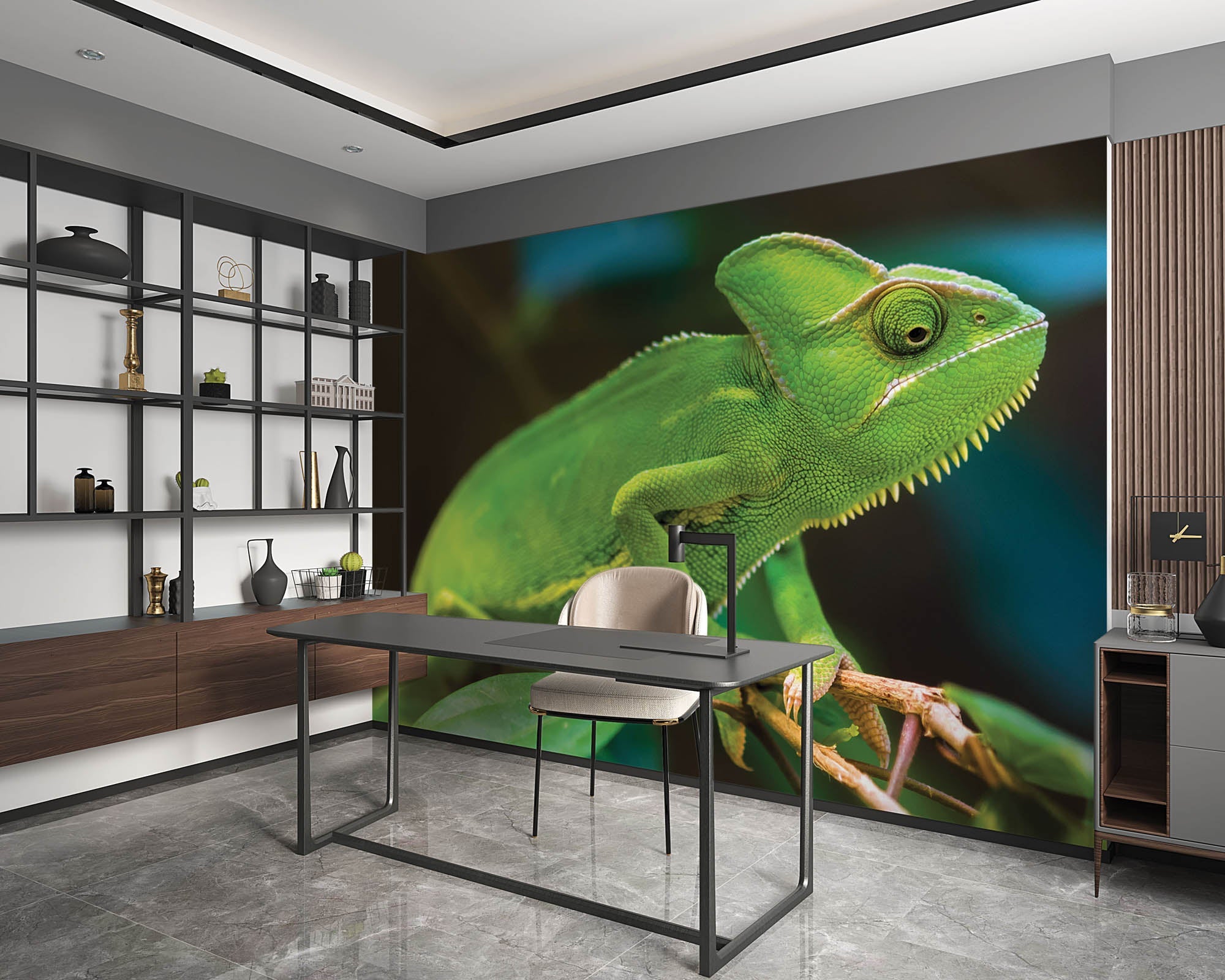 Caméléon sur une branche - LW00157