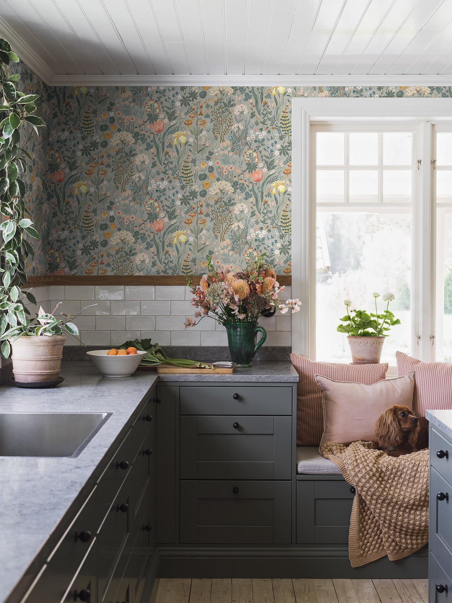 Boråstapeter New Heritage Blomsterhav 2054