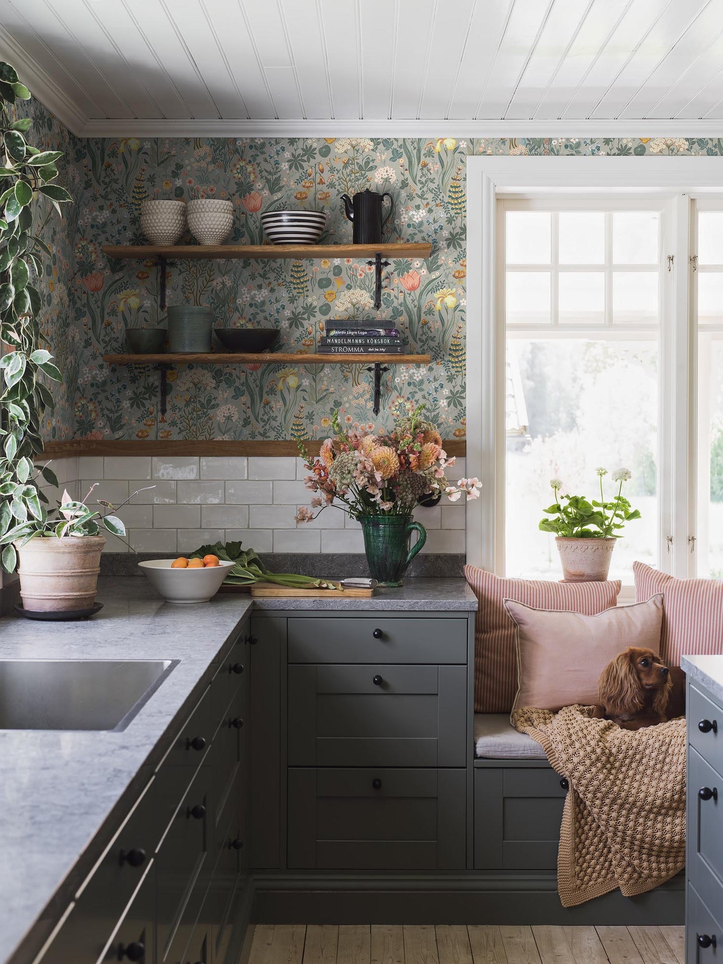 Boråstapeter New Heritage Blomsterhav 2054