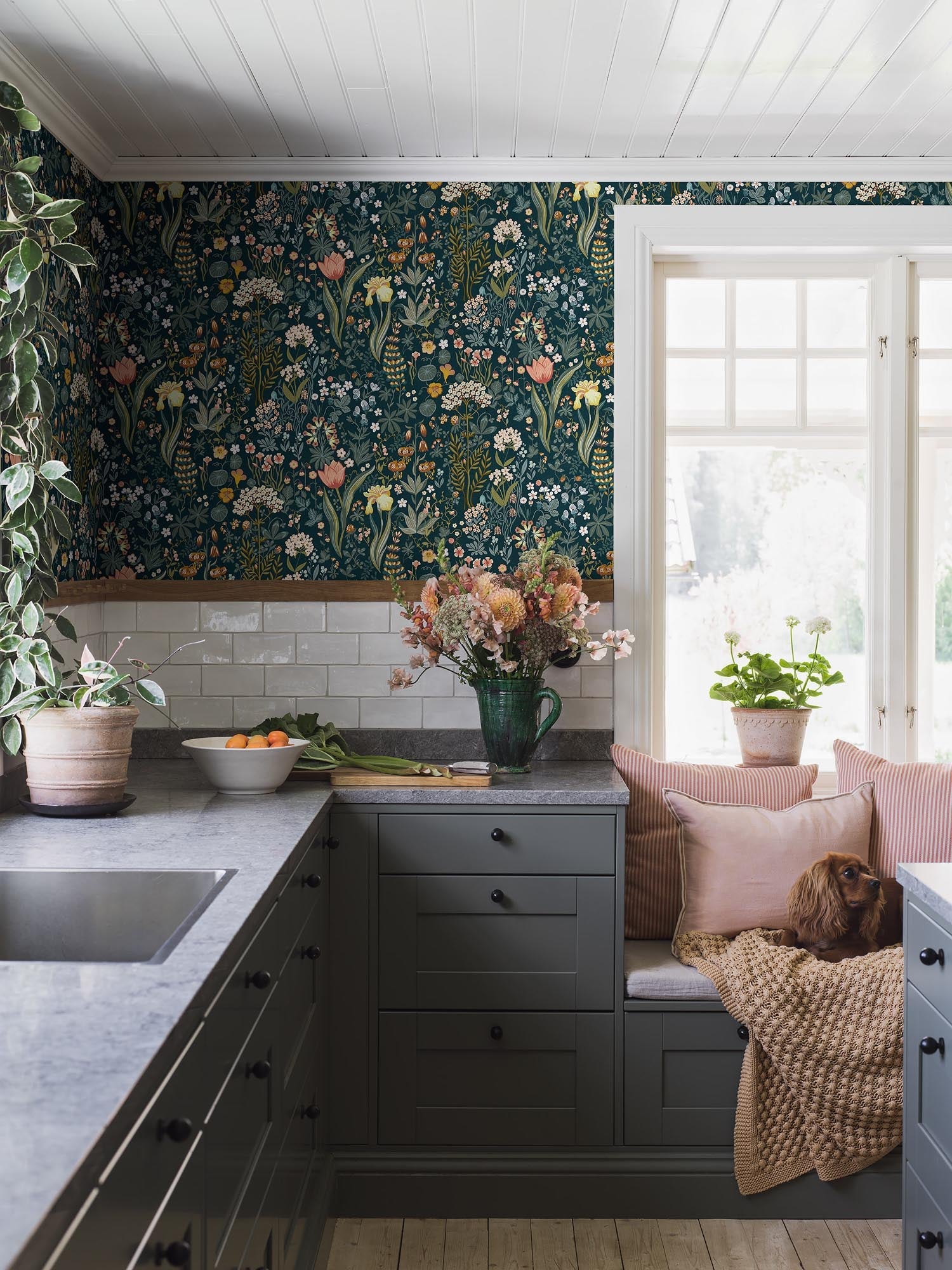Boråstapeter New Heritage Blomsterhav 2055