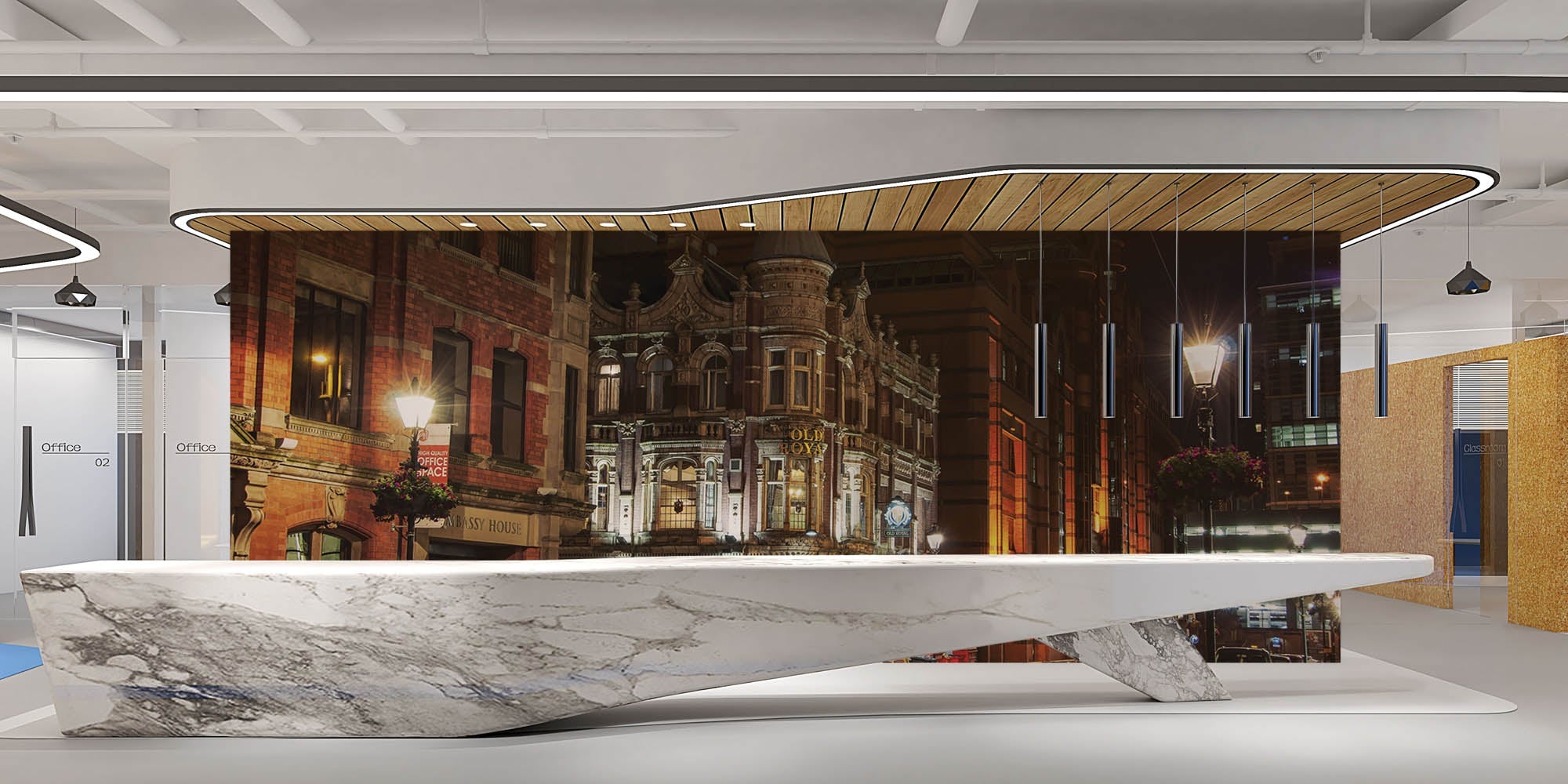 Aanzicht van een pub in Birmingham - LW00359