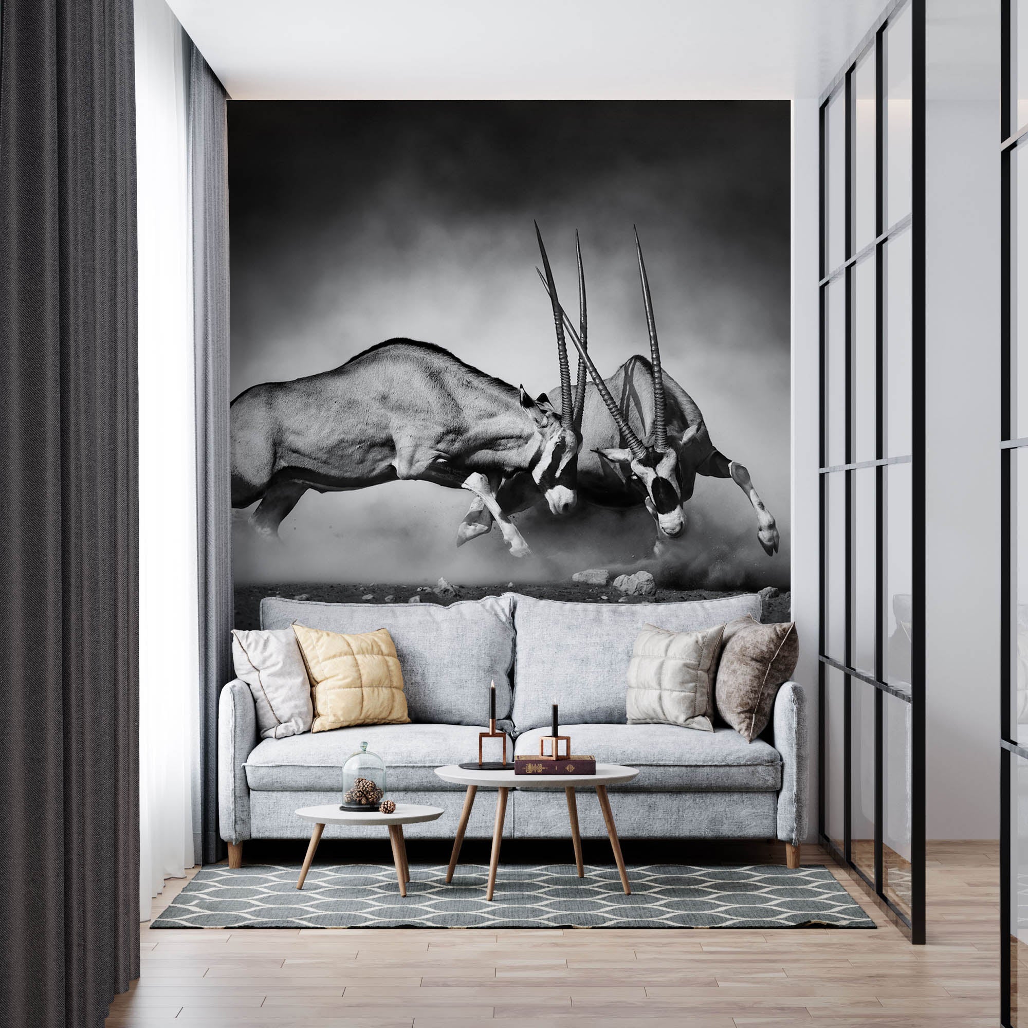 Duellerende gemsbokken - LW00218