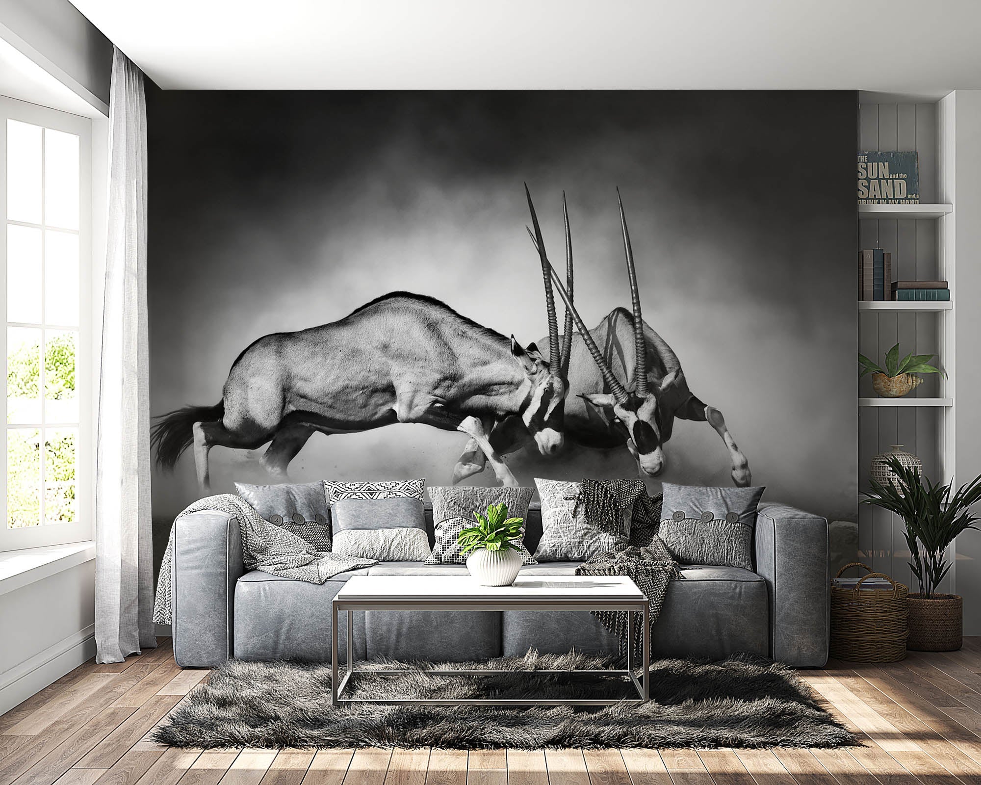 Duellerende gemsbokken - LW00218