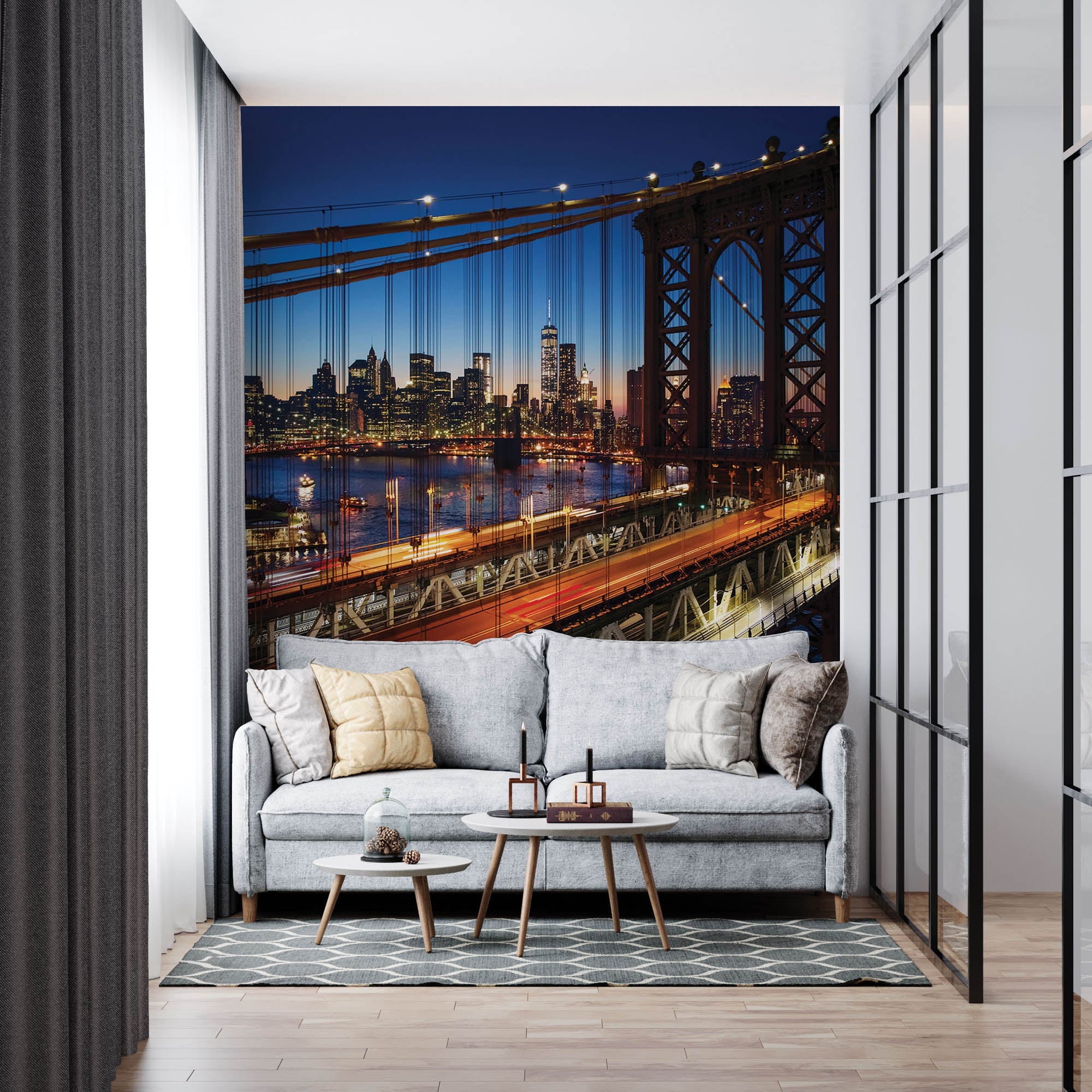 Brooklyn brug bij zonsondergang - LW00317