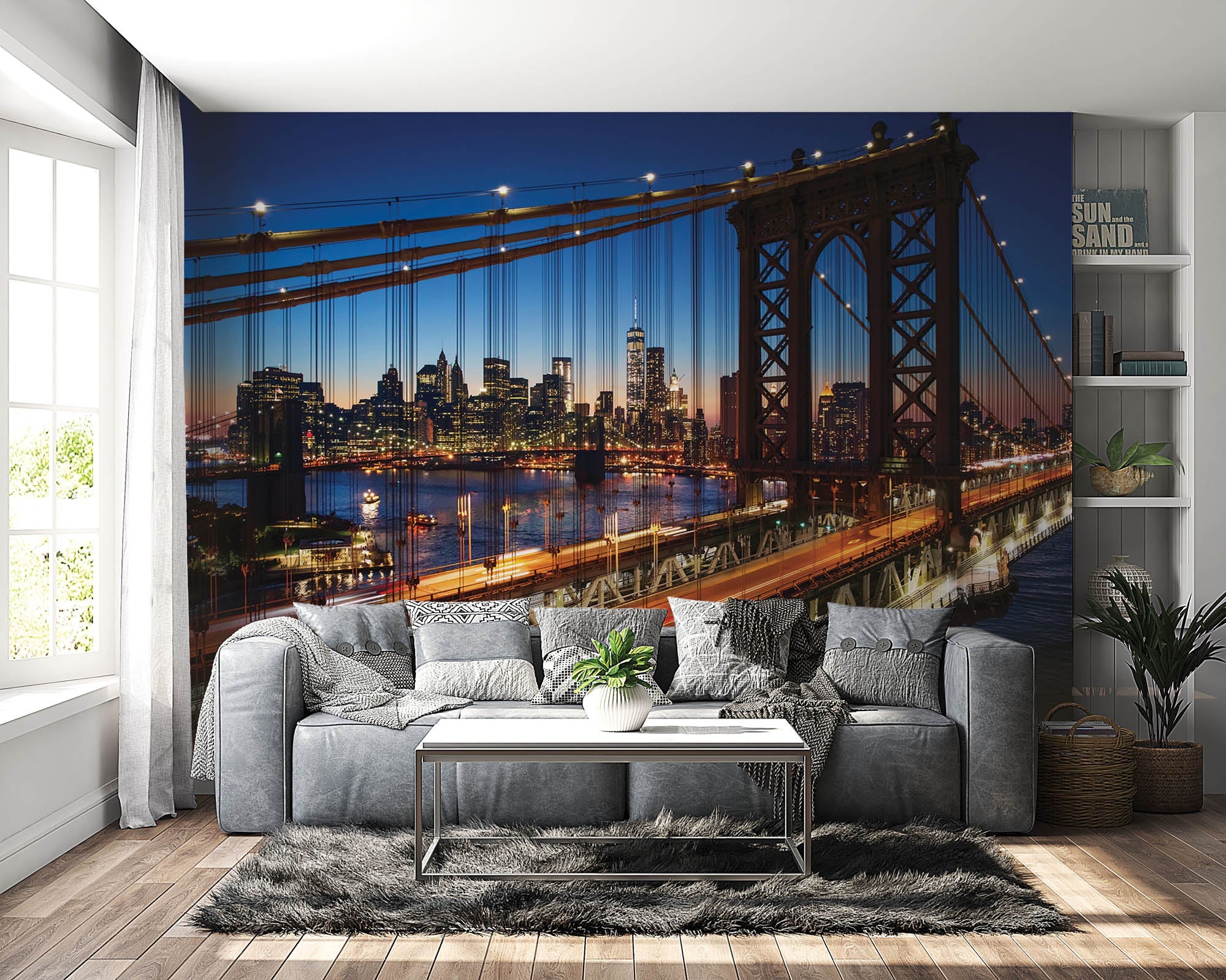 Brooklyn brug bij zonsondergang - LW00317