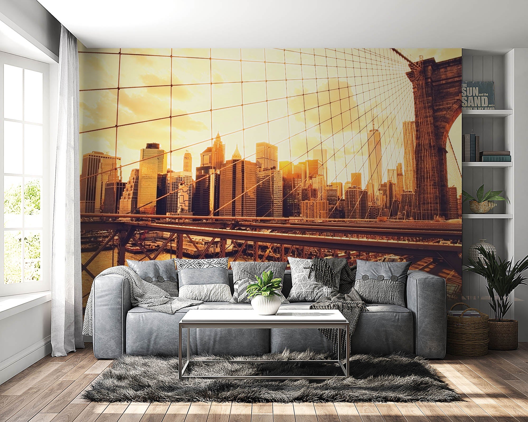 Brooklyn brug en skyline Manhattan - LW00319