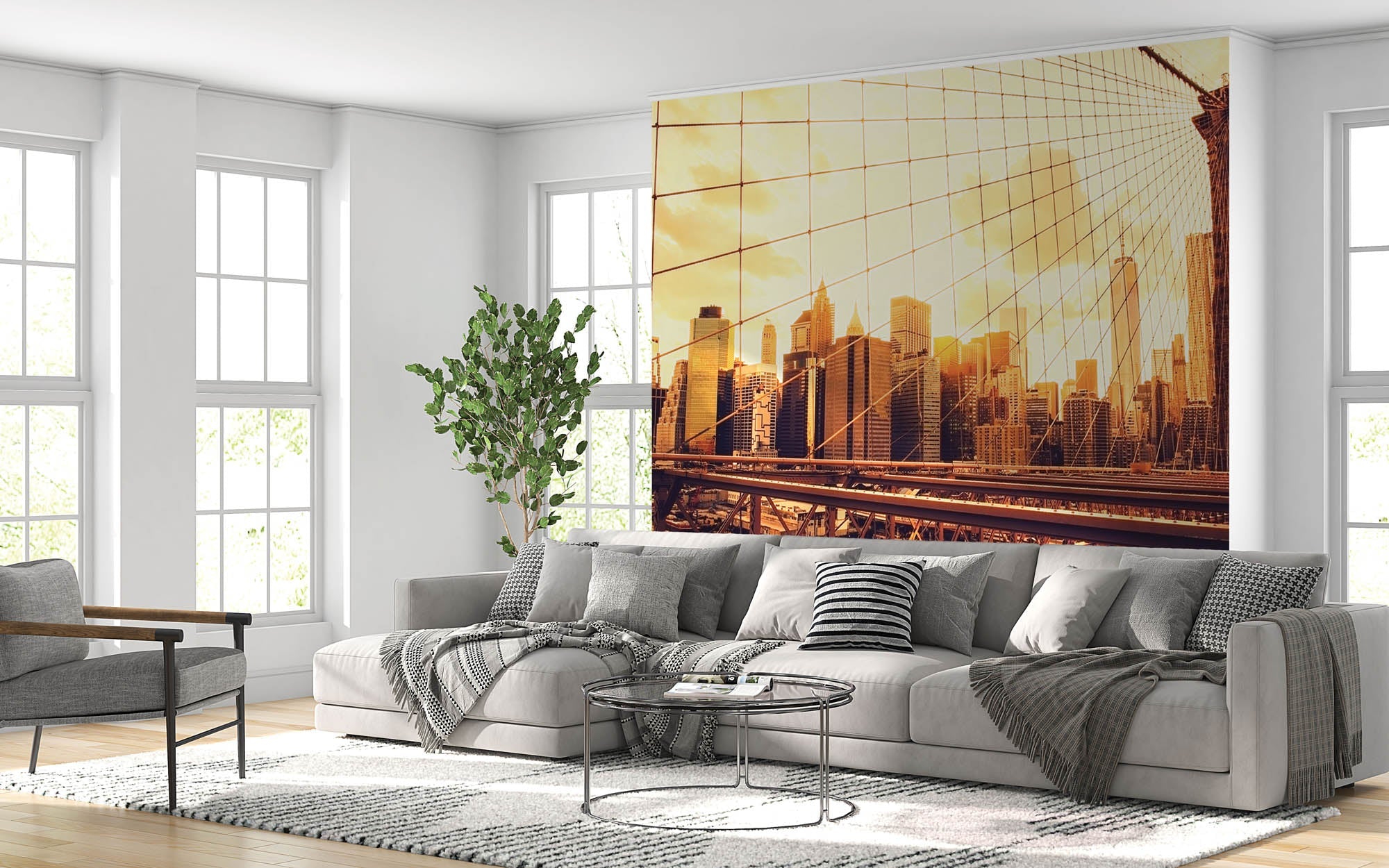 Brooklyn brug en skyline Manhattan - LW00319