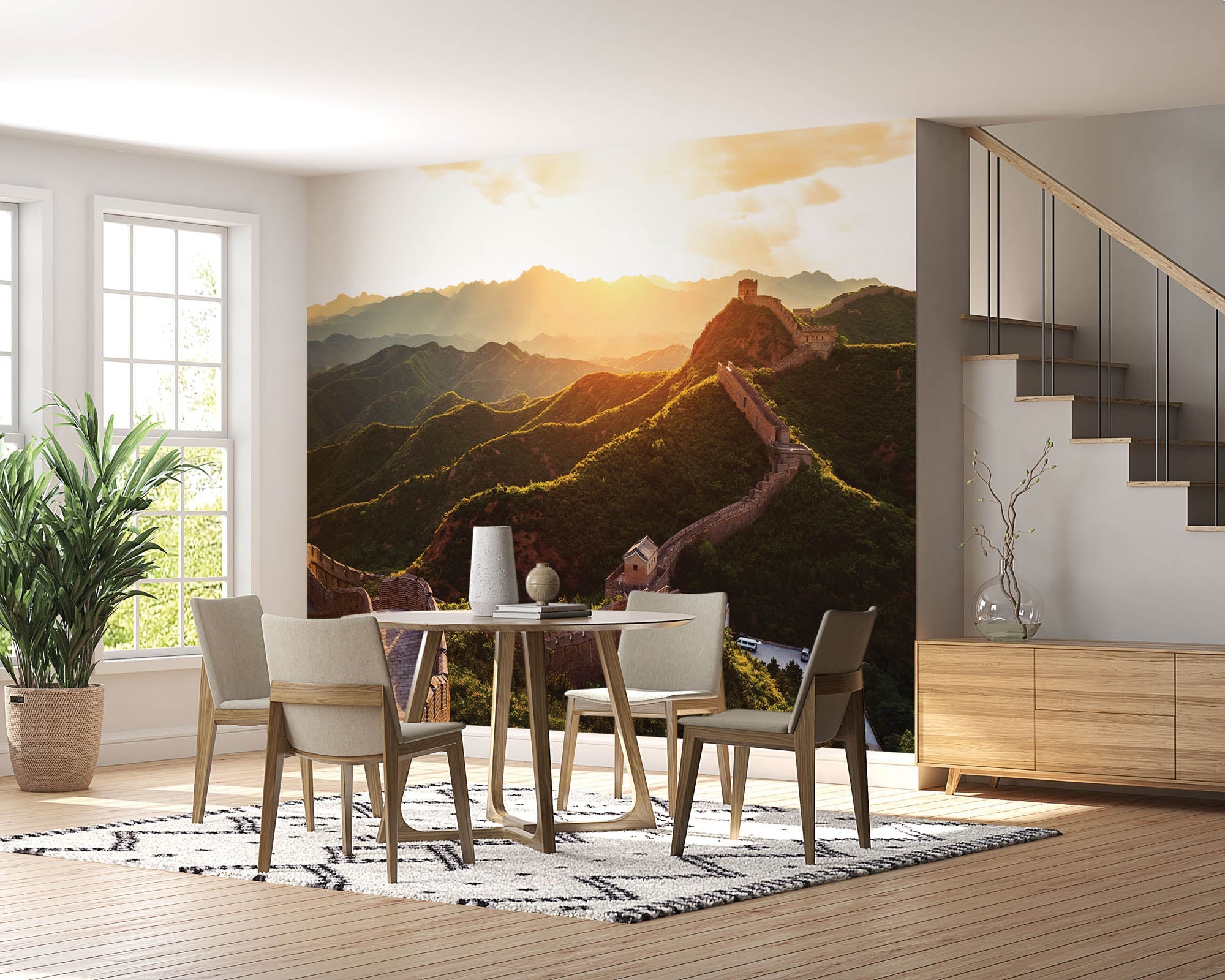 Muur bij zonsondergang - LW00059