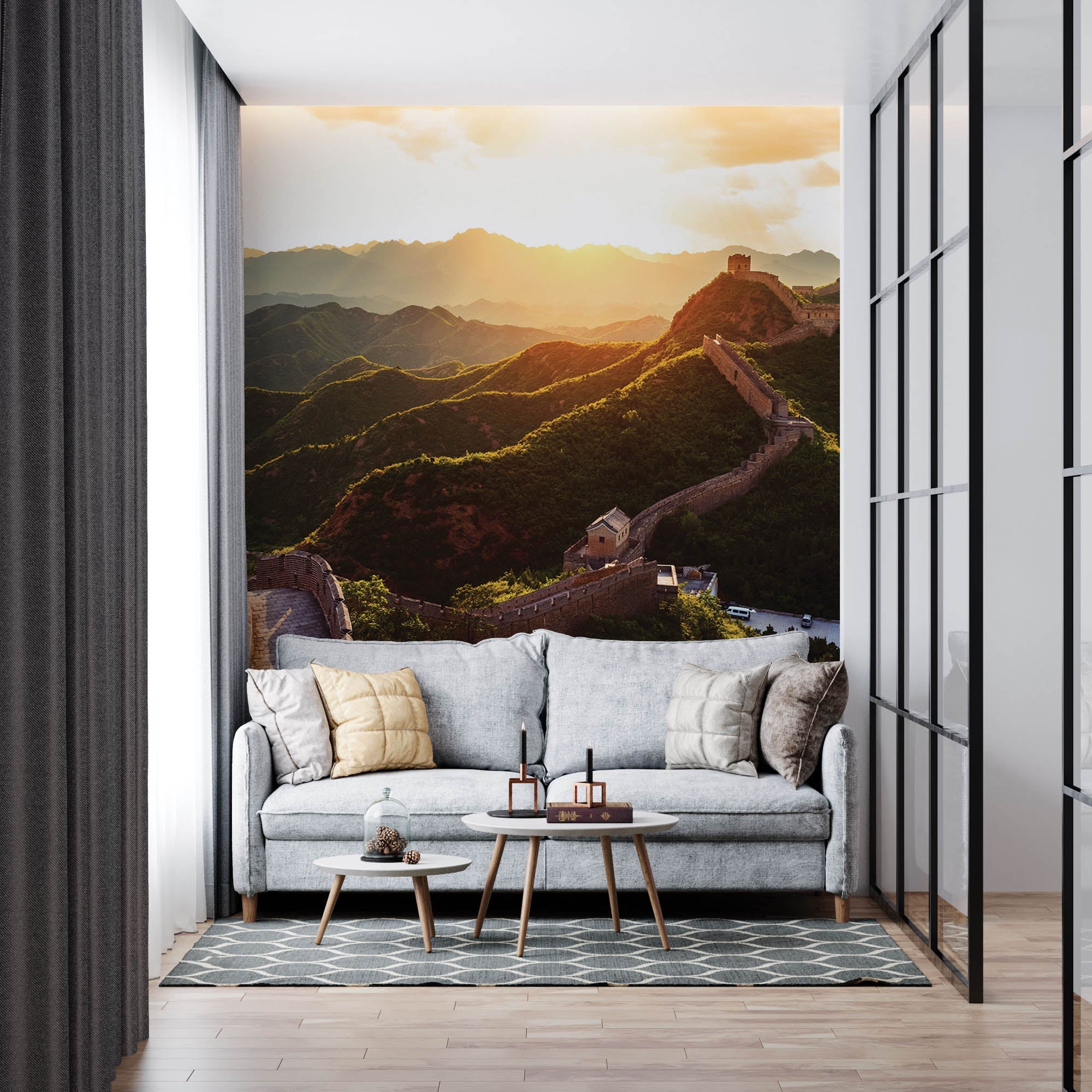 Muur bij zonsondergang - LW00059