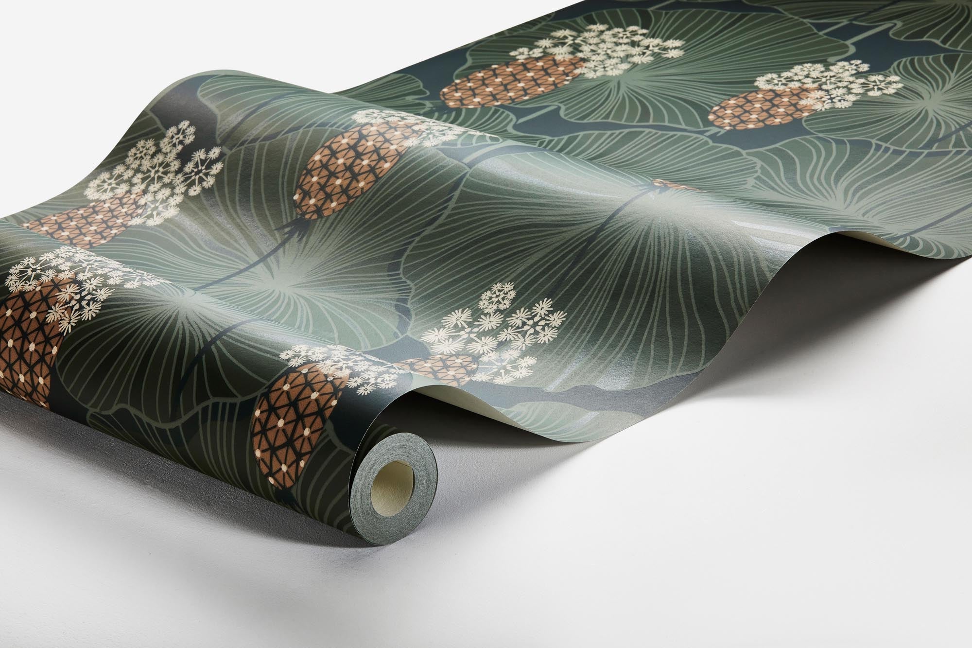 Boråstapeter Eastern Simplicity Umbrella Leaves 3119