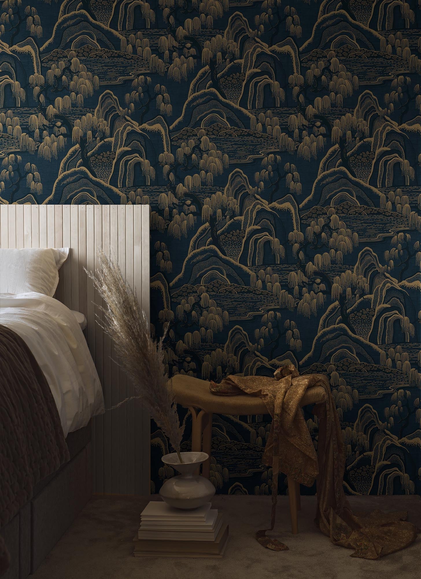 Boråstapeter Eastern Simplicity Indigo Garden 3132