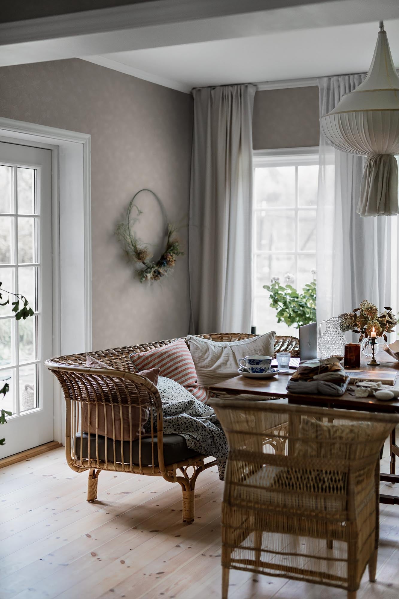 Boråstapeter Cottage garden Painter's Wall 3588