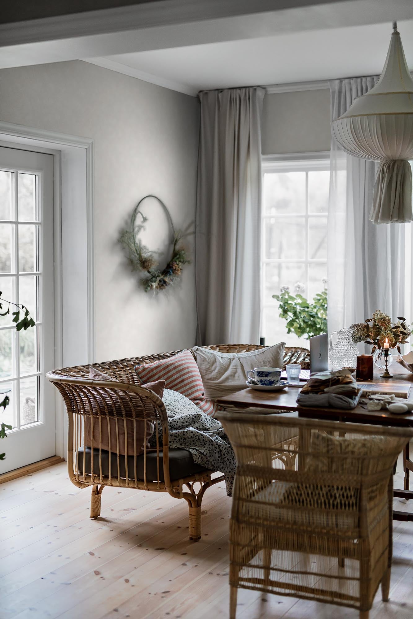 Boråstapeter Cottage garden Painter's Wall 3589