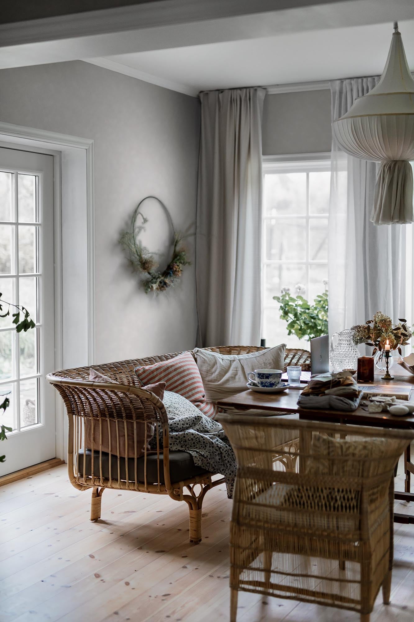 Boråstapeter Cottage garden Painter's Wall 3590