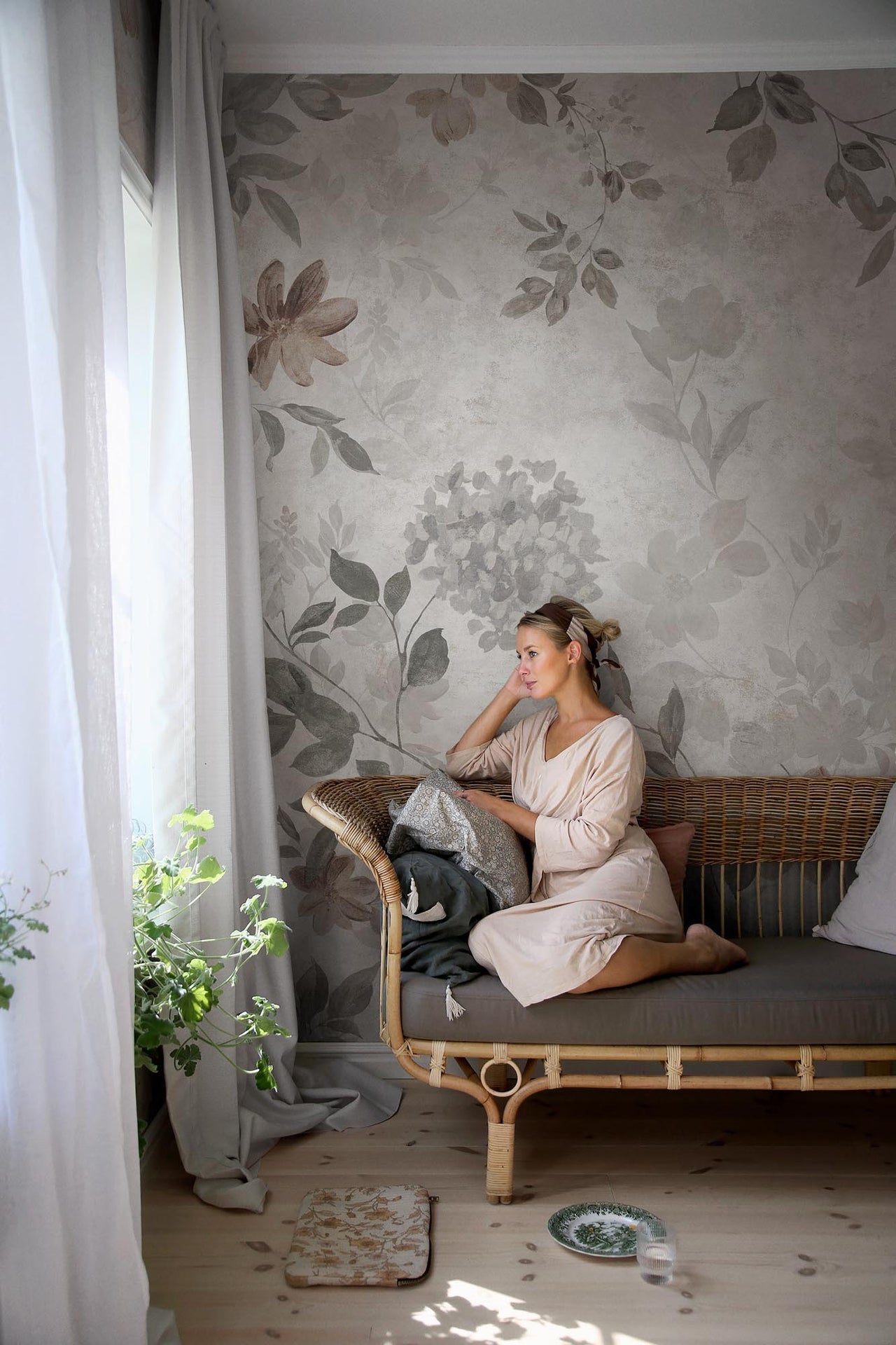 Boråstapeter Cottage garden Marion's Mural 3594