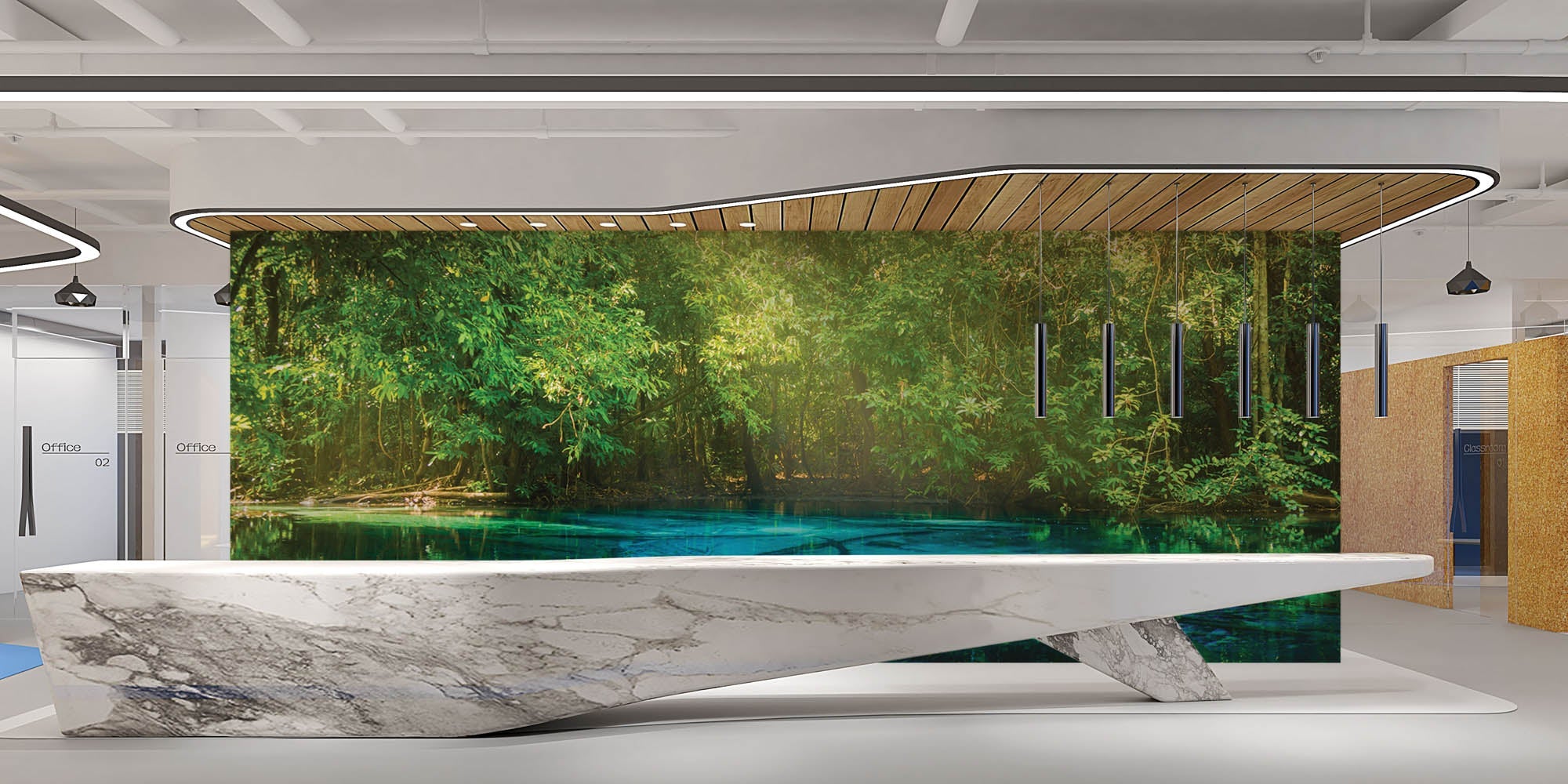 Vijver in bos - LW00261