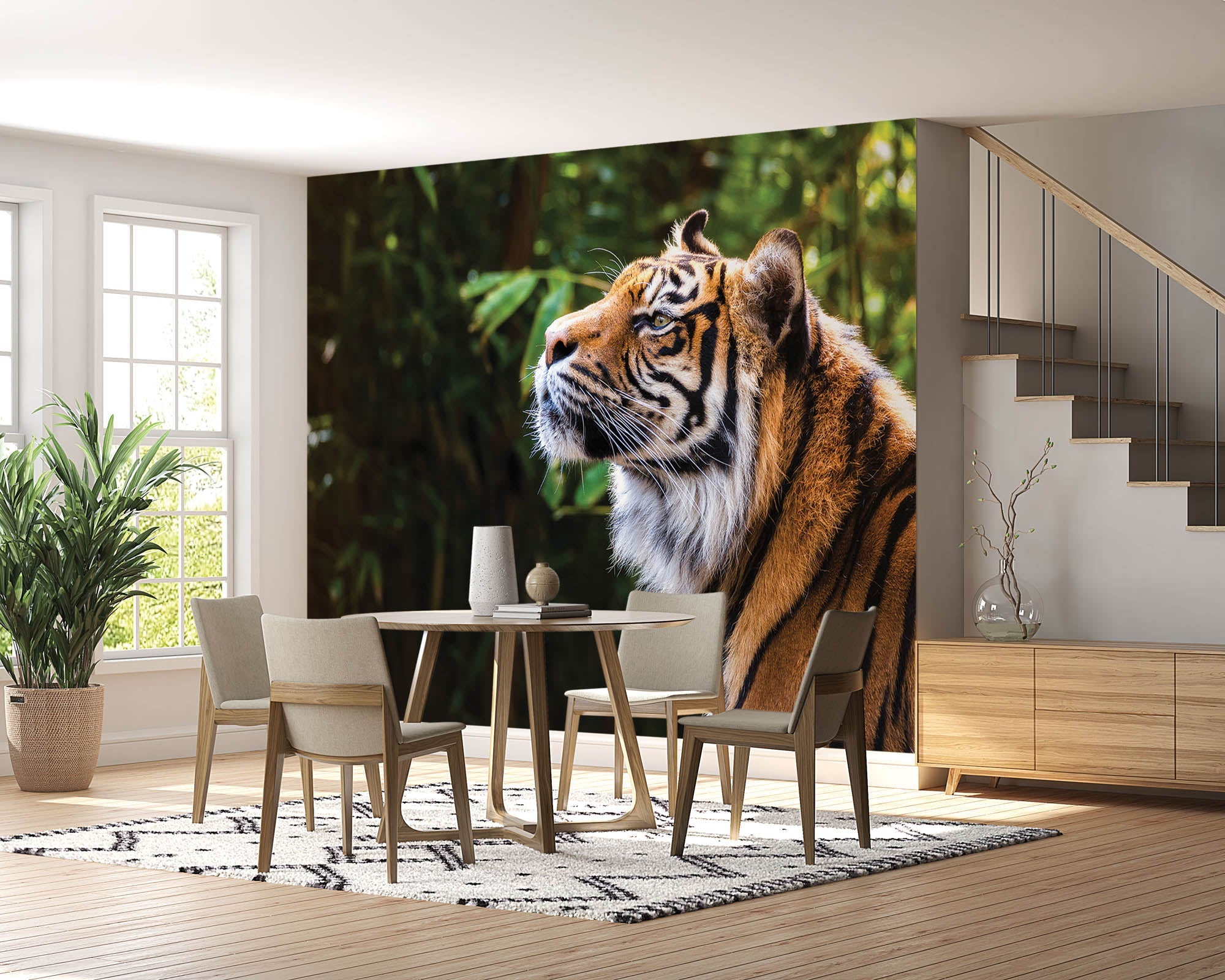 Tijger zijaanzicht kop - LW00177