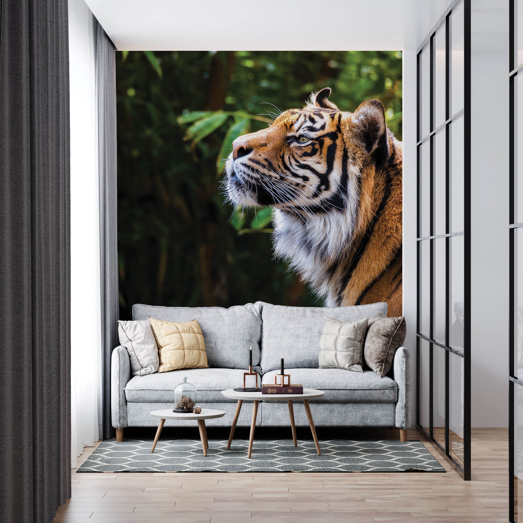 Tijger zijaanzicht kop - LW00177