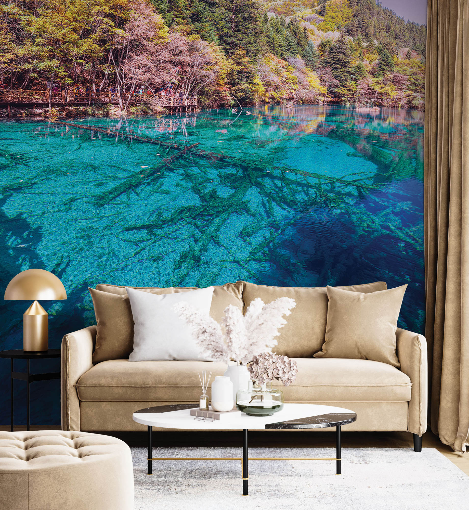 Lac dans la vallée - LW00266