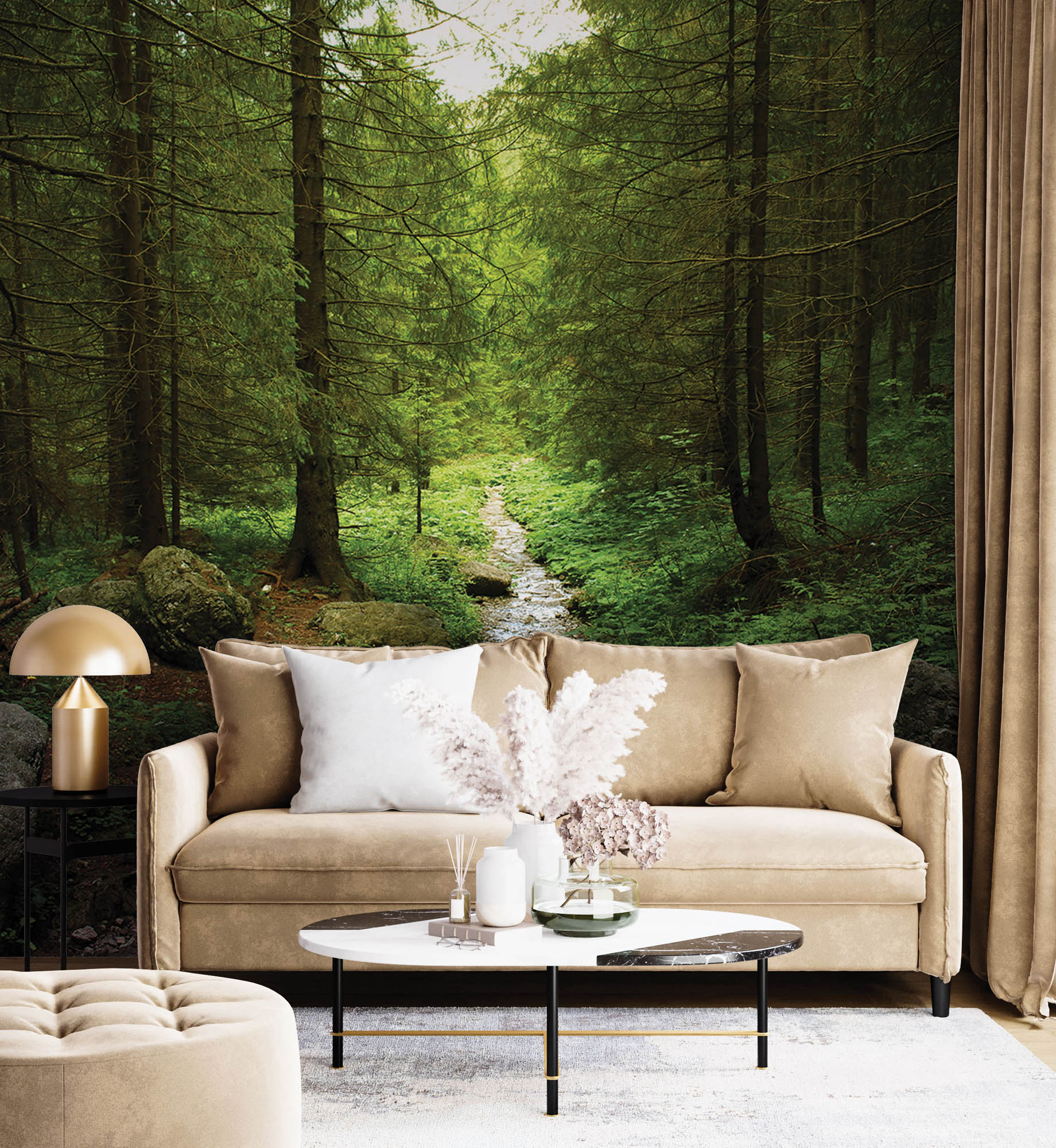 Voetpad door het bos - LW00269