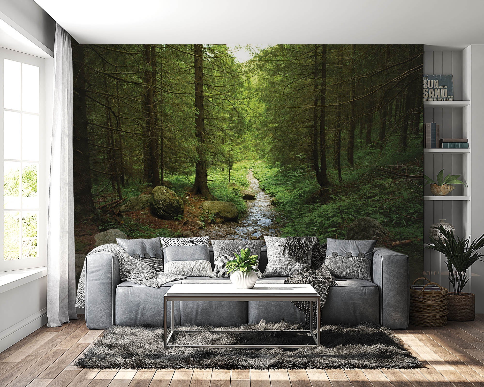 Voetpad door het bos - LW00269