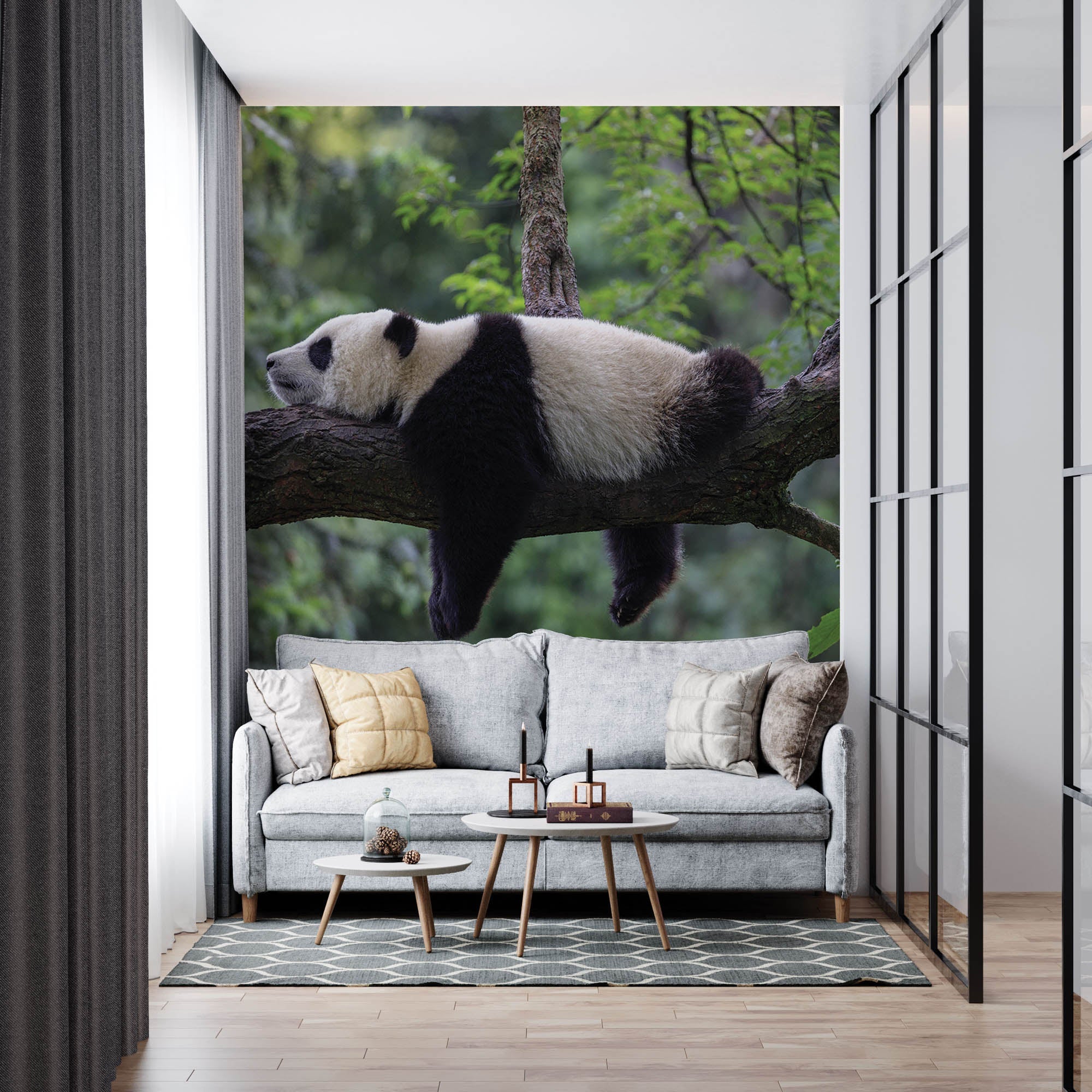 Slapende panda op tak - LW00182