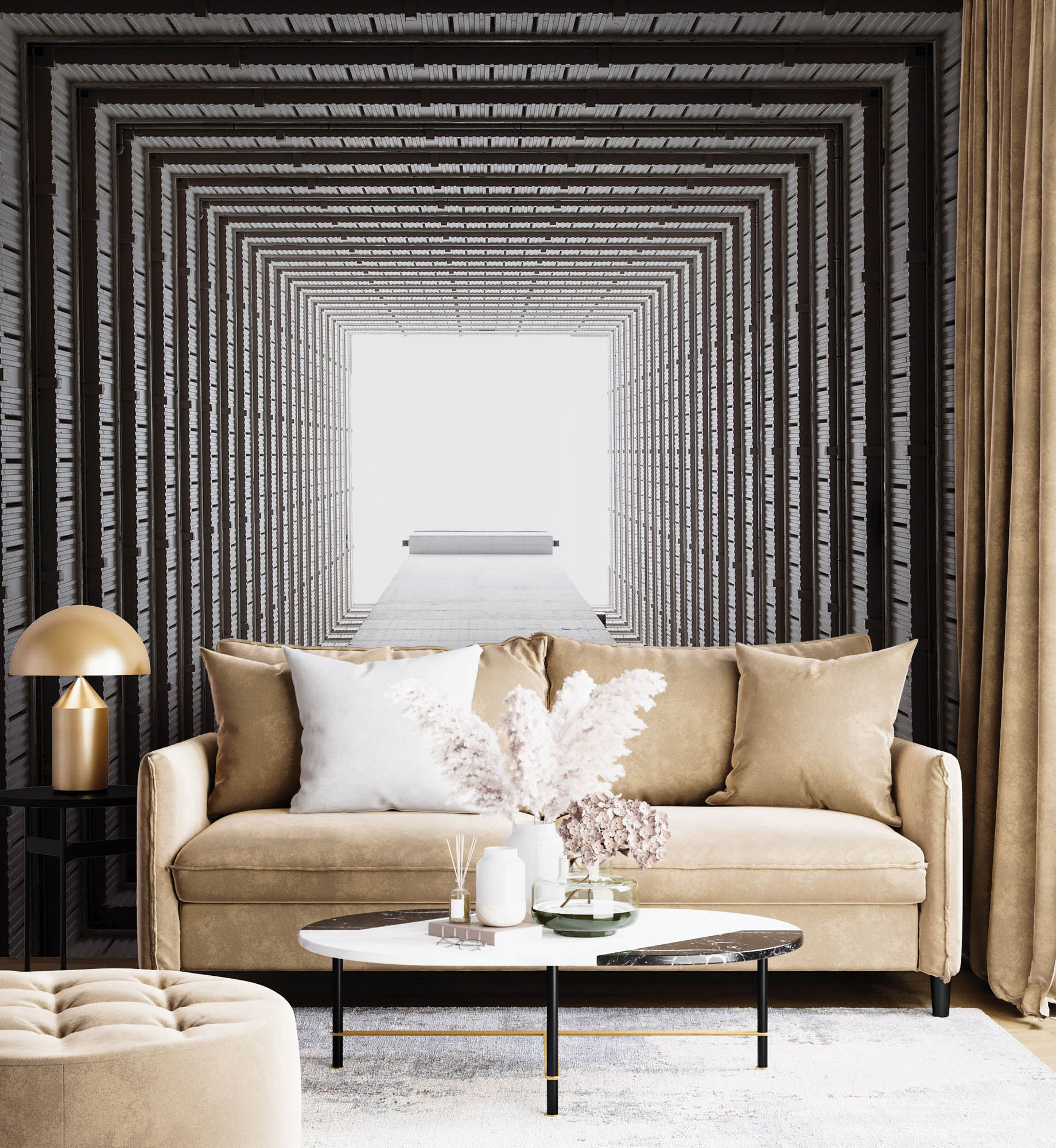 Abstracte architectuur Hong Kong - LW00041