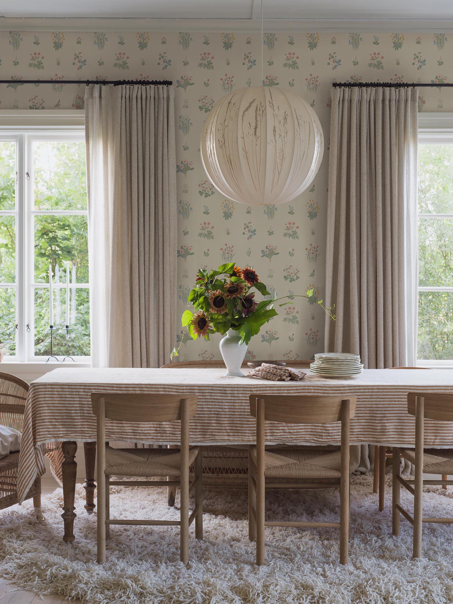 Boråstapeter Österlen Ängsflora 6951