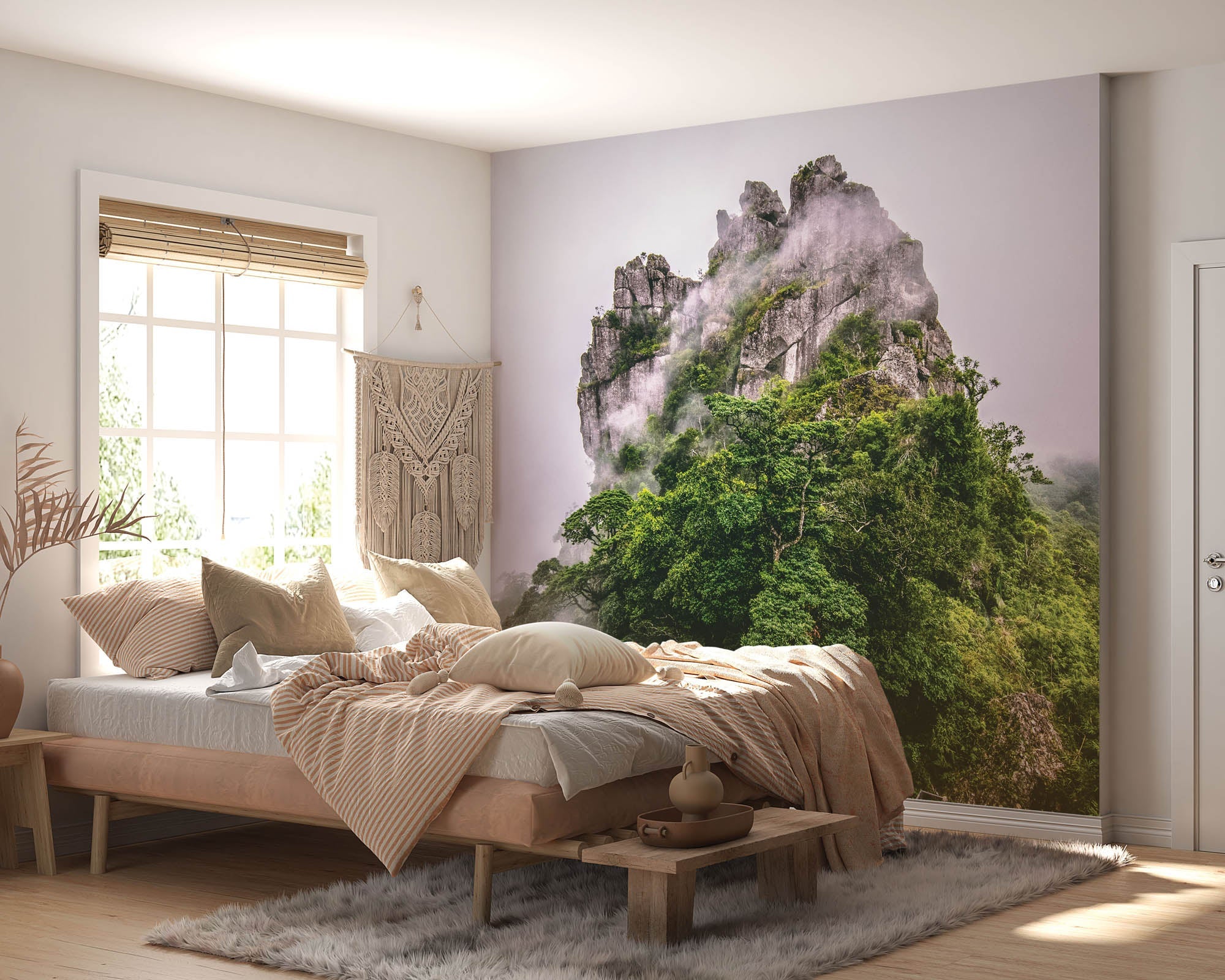 Bergtop in mist en wolken - LW00140