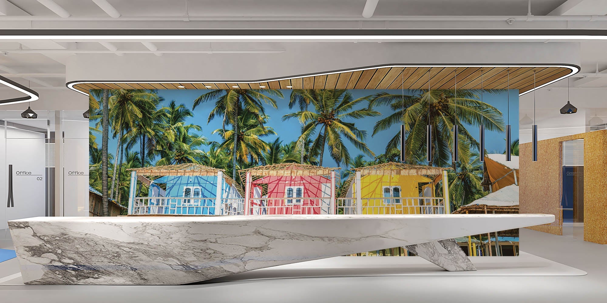 Bungalows strand India - LW00434