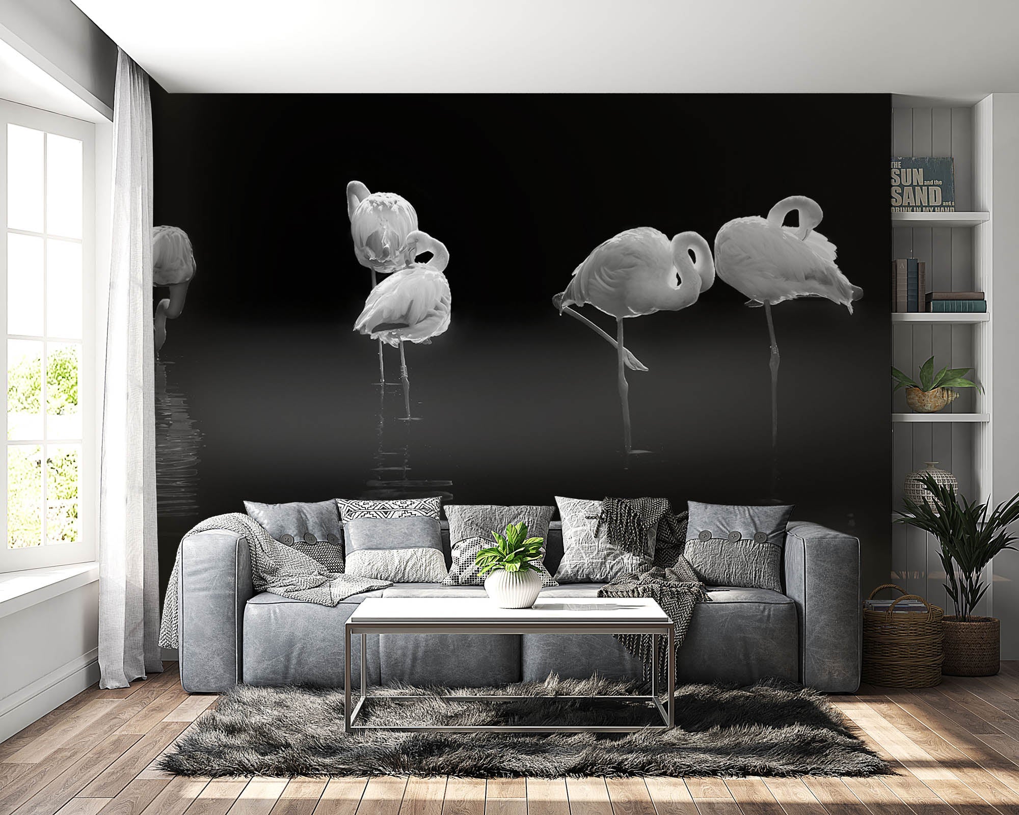 Slapende flamingo's - LW00241