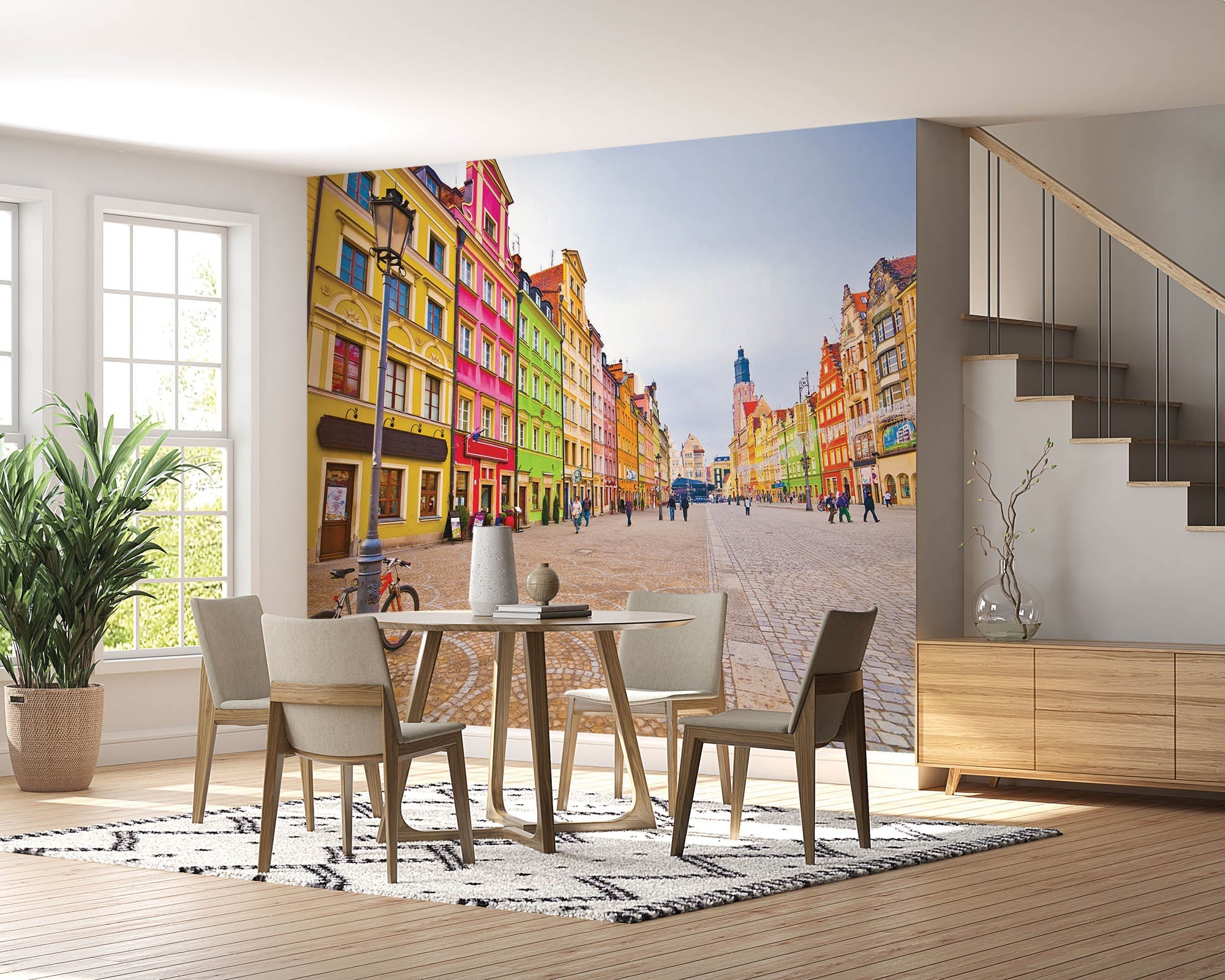 Kleurrijk stadscentrum in Polen - LW00348