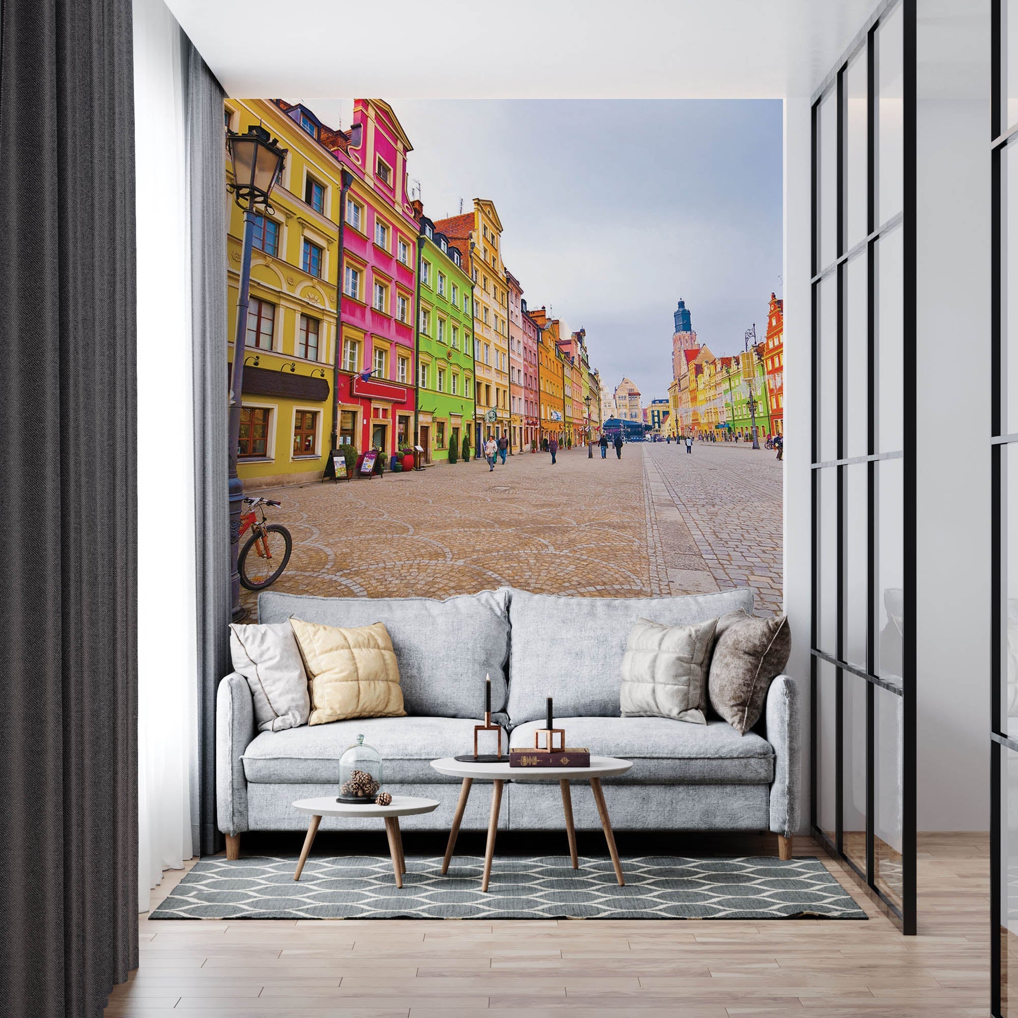 Kleurrijk stadscentrum in Polen - LW00348