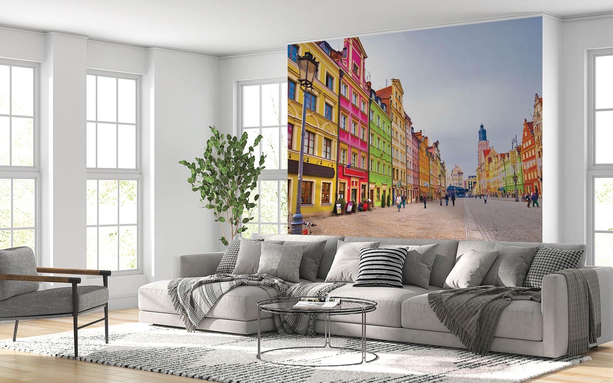 Kleurrijk stadscentrum in Polen - LW00348