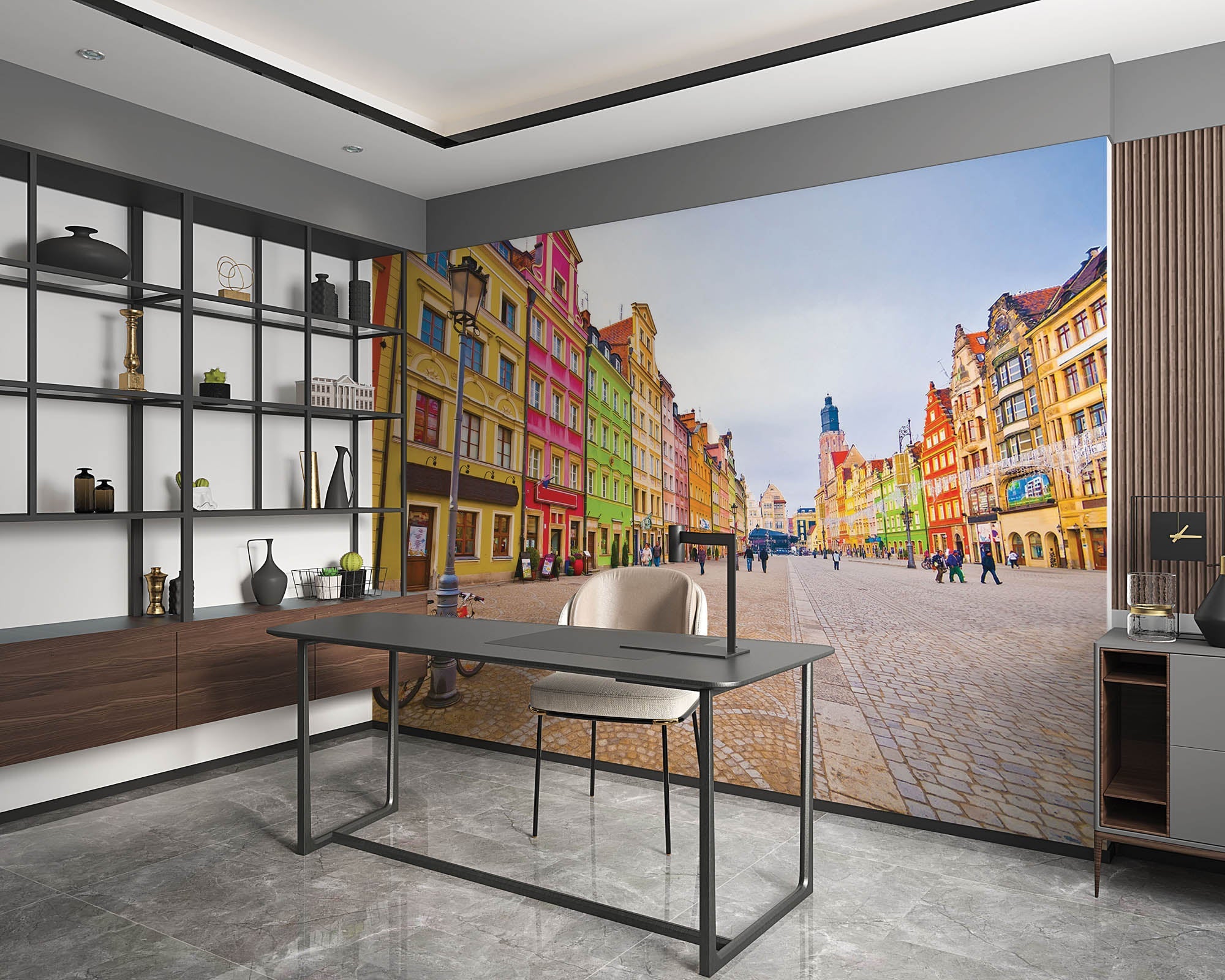 Kleurrijk stadscentrum in Polen - LW00348