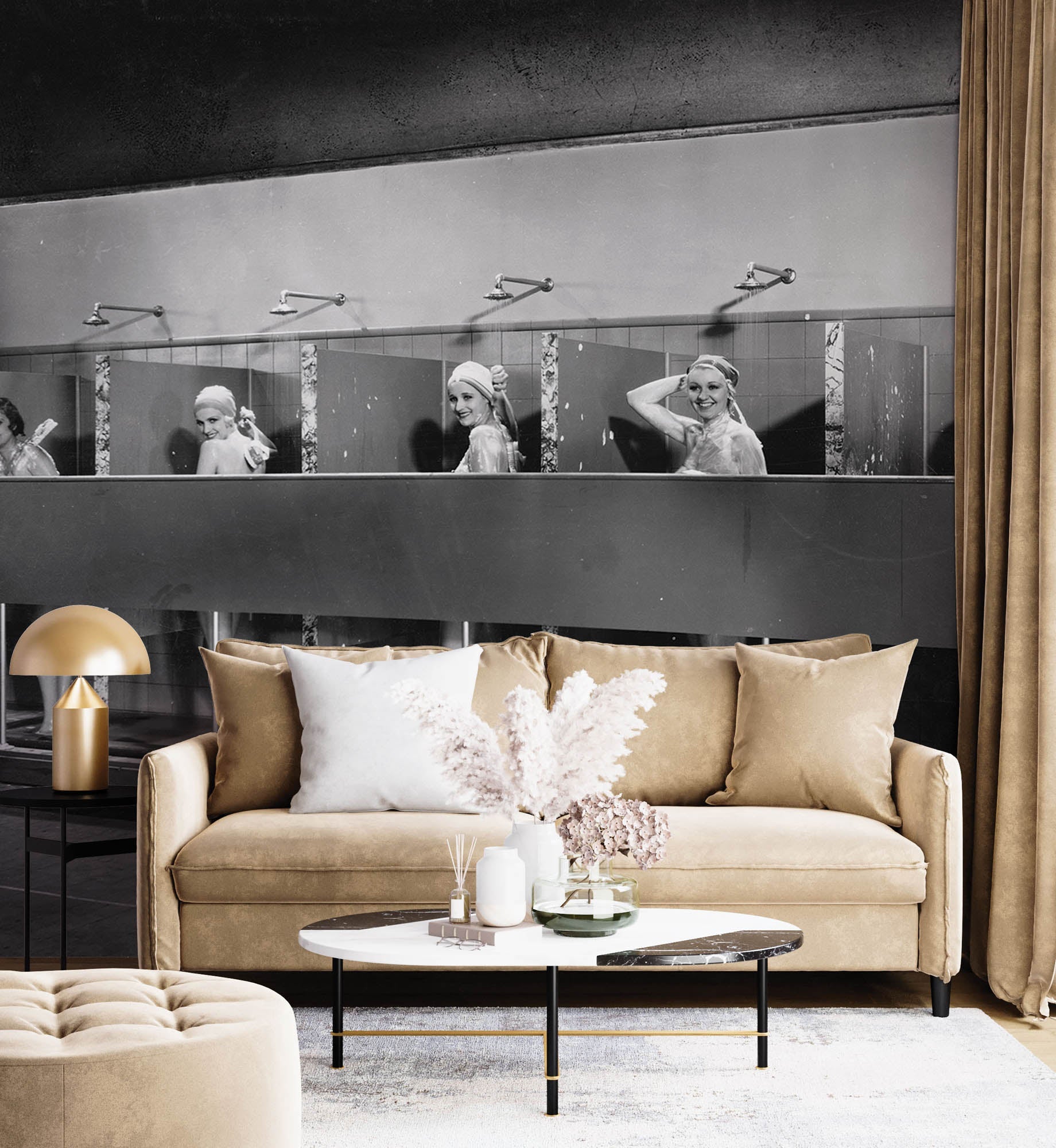 Femmes sous la douche, vintage - LW00403