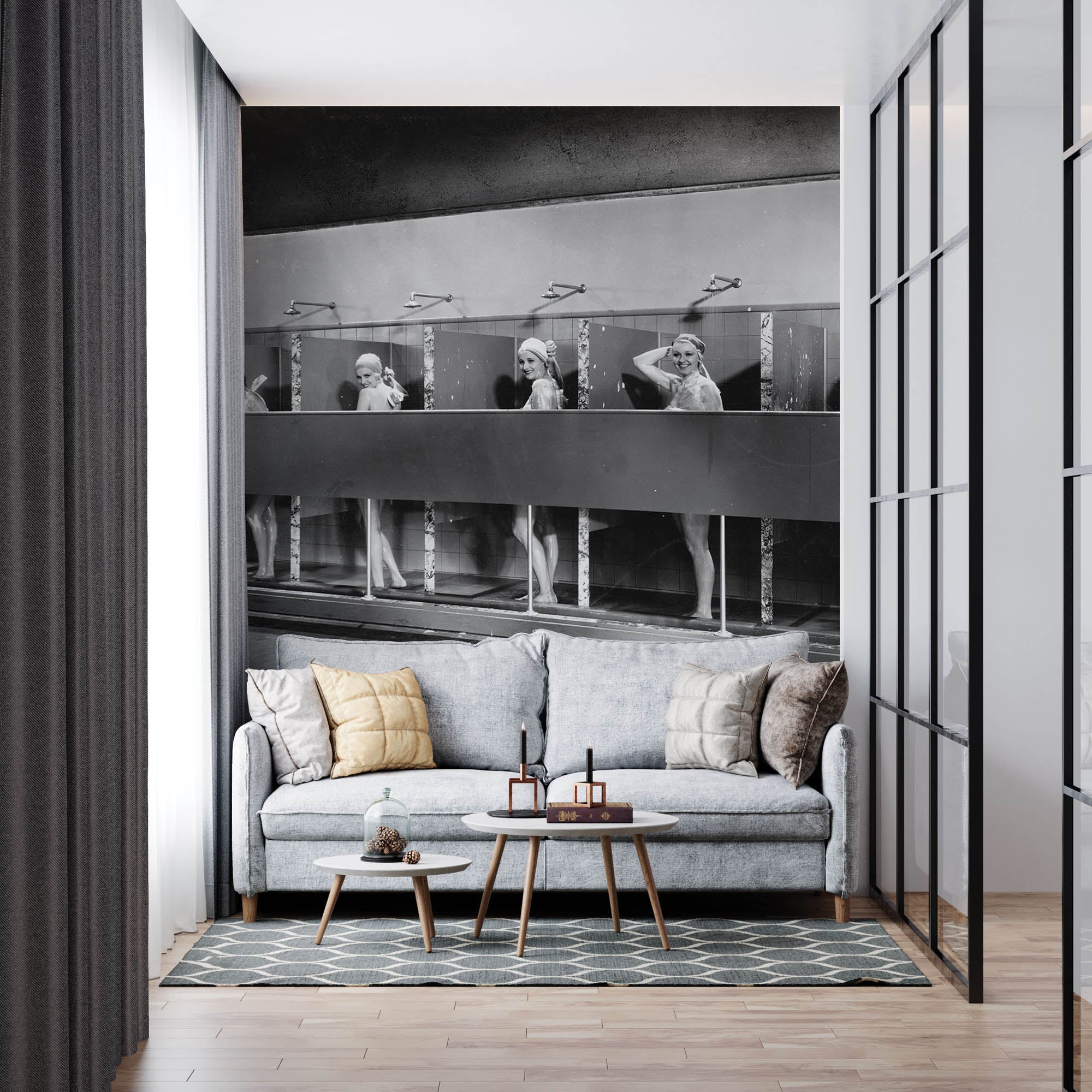 Femmes sous la douche, vintage - LW00403