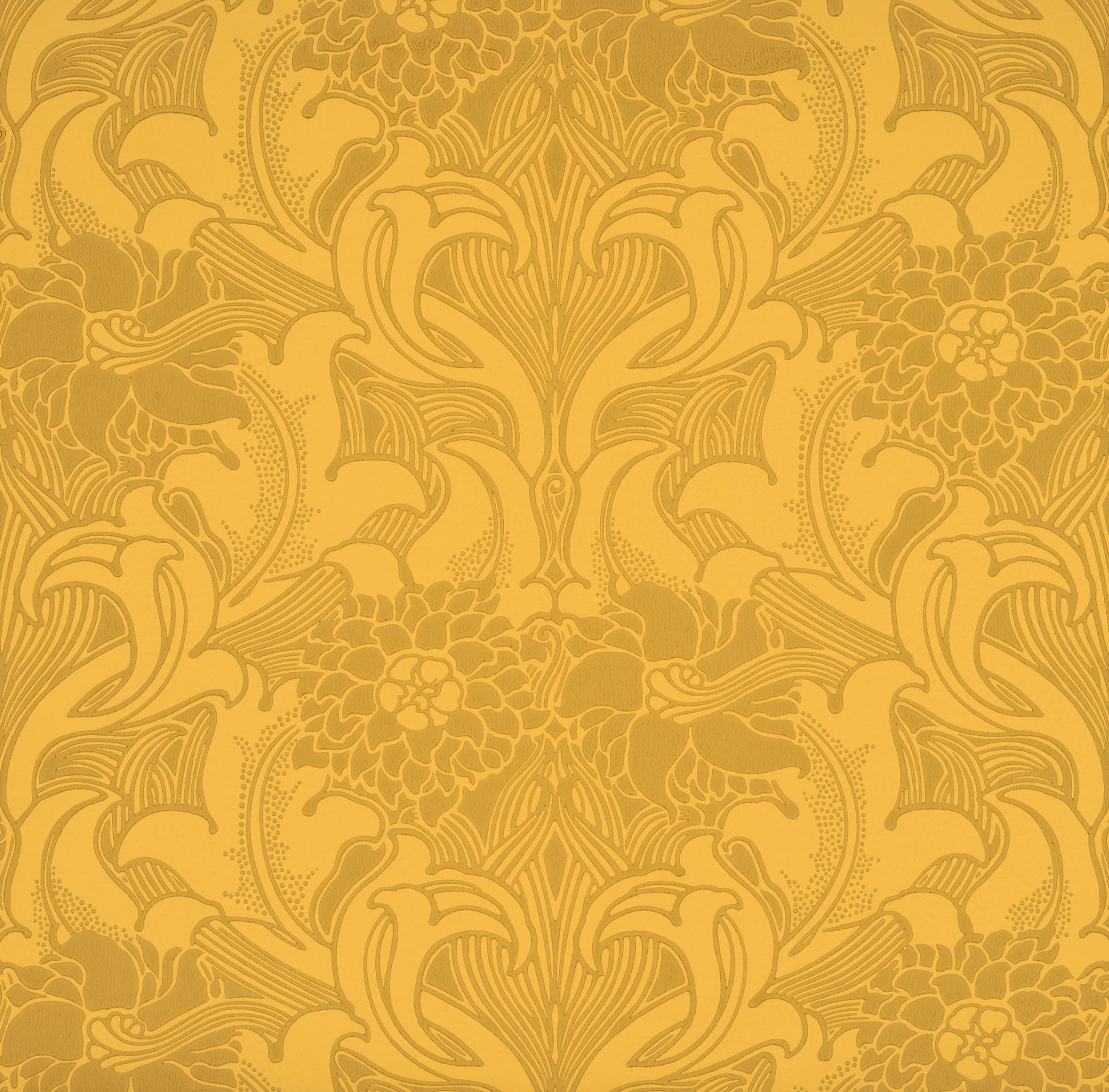 Little Green National Trust III Dahlia Scroll Giallo