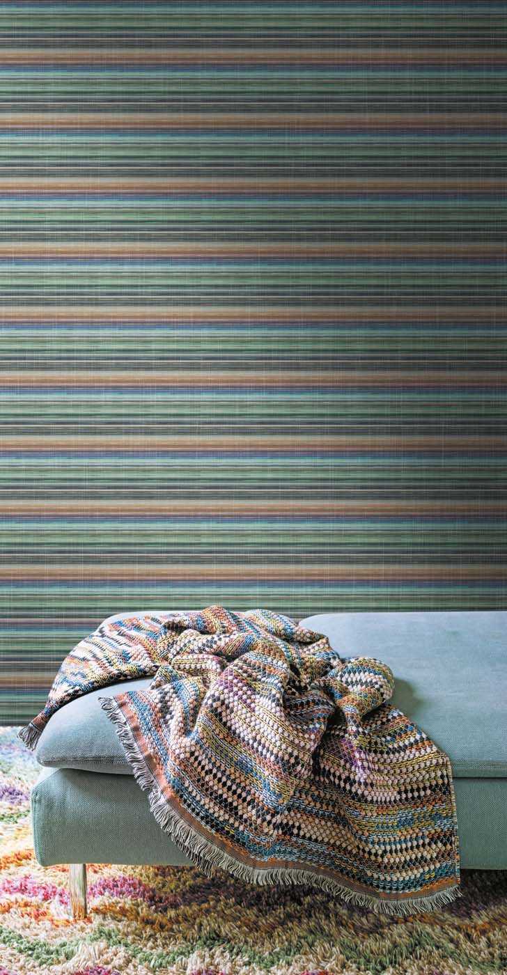 Arte Missoni Home 02 Riga Multicolor Vertical 10181 Behang
