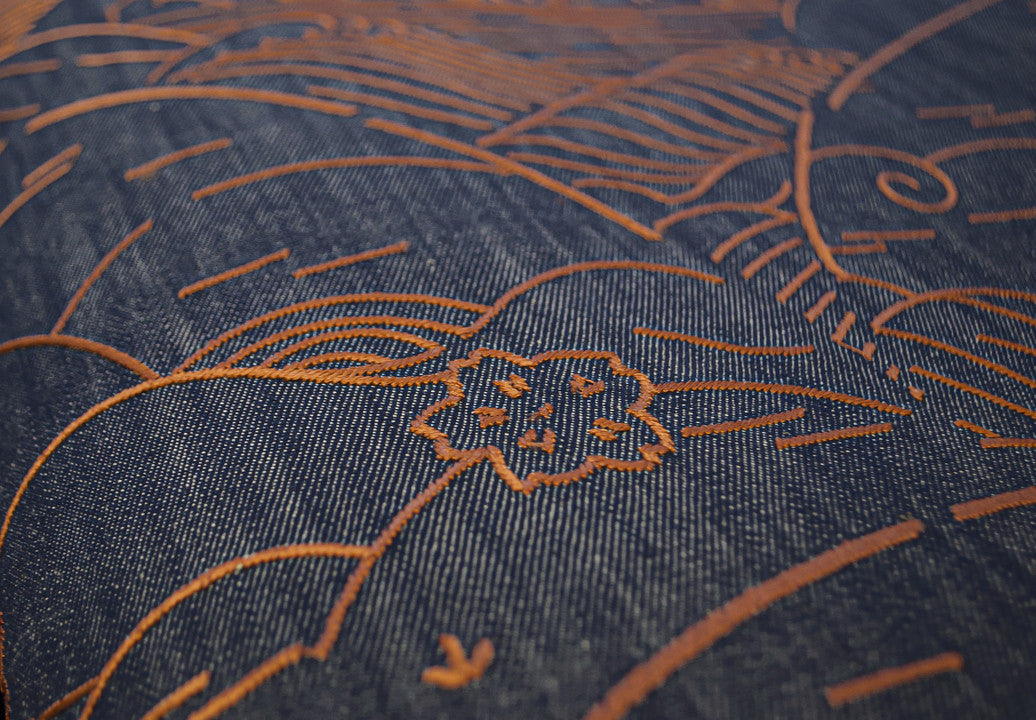 Arte Moooi Wallcoverings Tokyo Blue Indigo Macaque MO3001