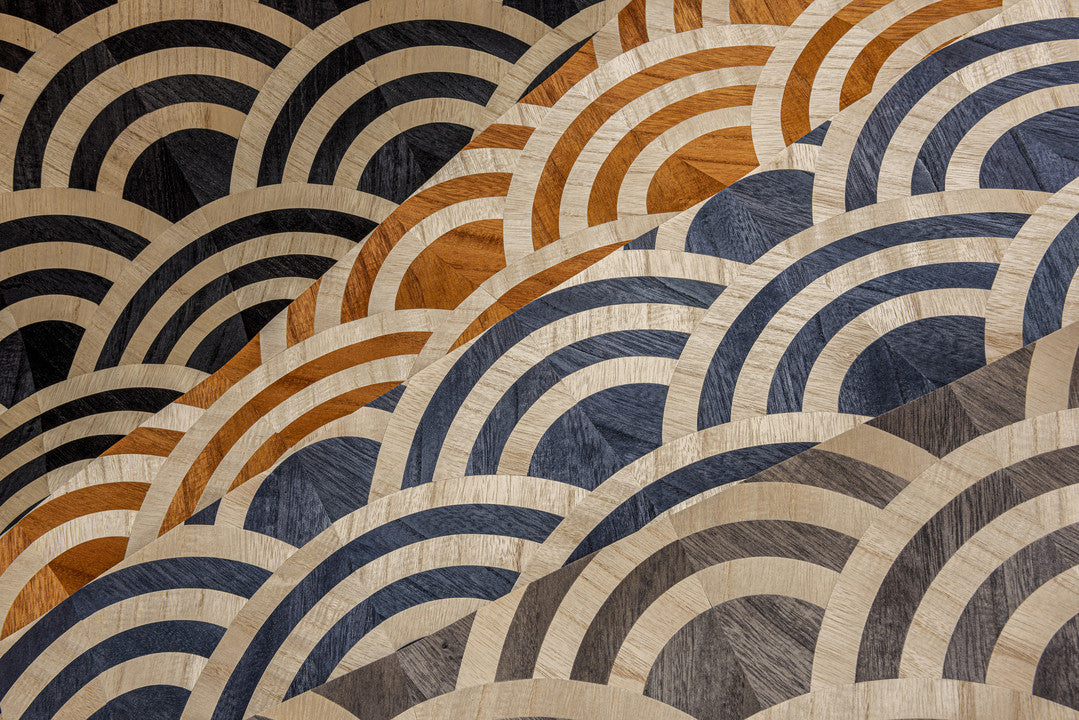Arte Moooi Wallcoverings Tokyo Blue Lucky O's MO3042