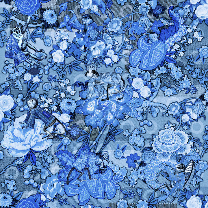 Arte Moooi Wallcoverings Tokyo Blue Rendezvous MO3012