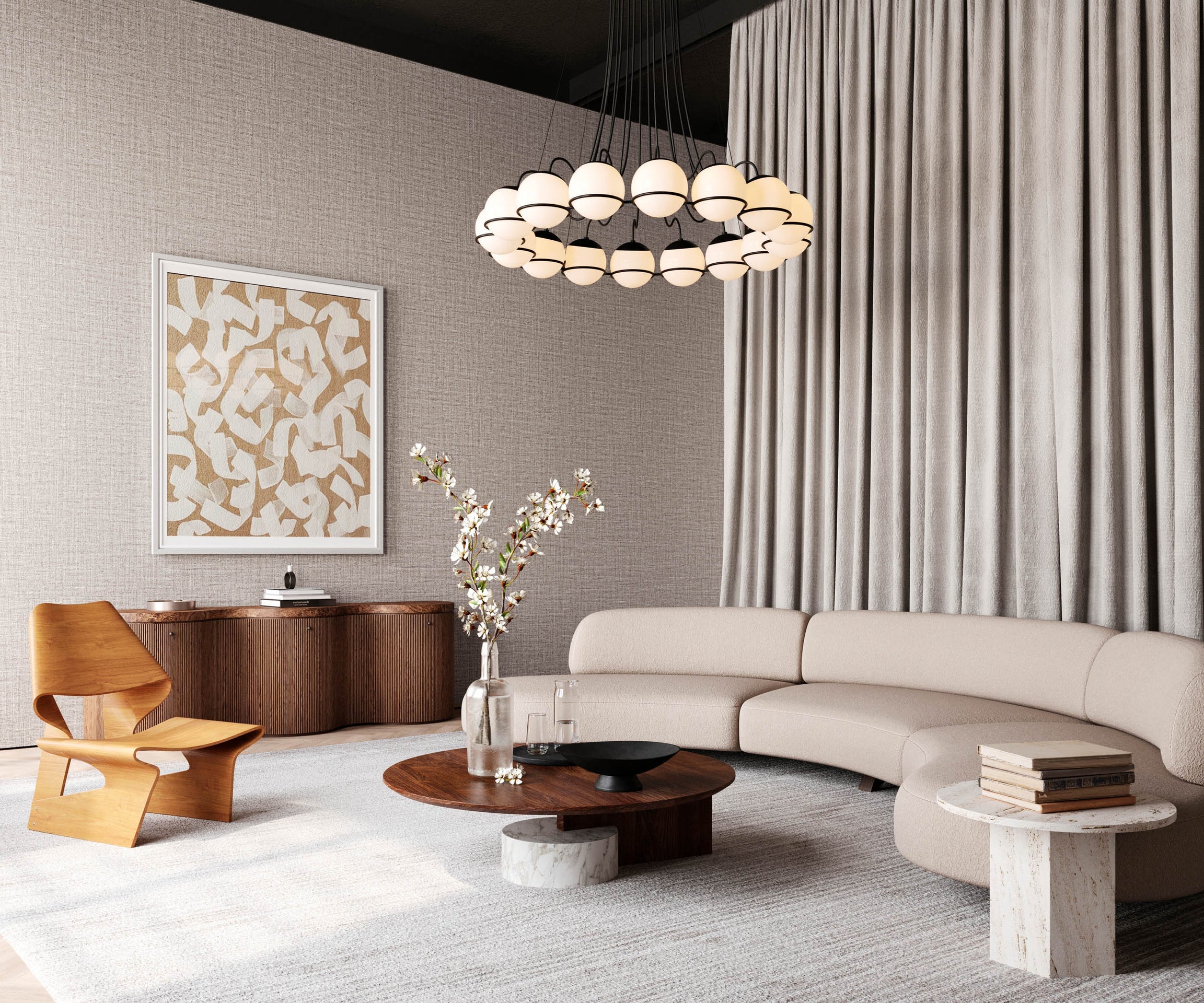 Arte Textura Ignis Ovillo 63545A Behang